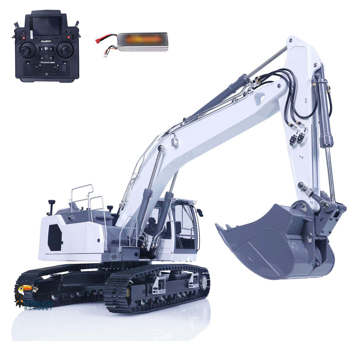1/14 Scale LESU 945 Metal Hydraulic RC Excavator - Wireless Radio Control Construction Toy with 7CH Valve & LED Lights - Perfect for Adults & Kids Outdoor Play, Construction Site Simulation & RC Hobby Enthusiasts