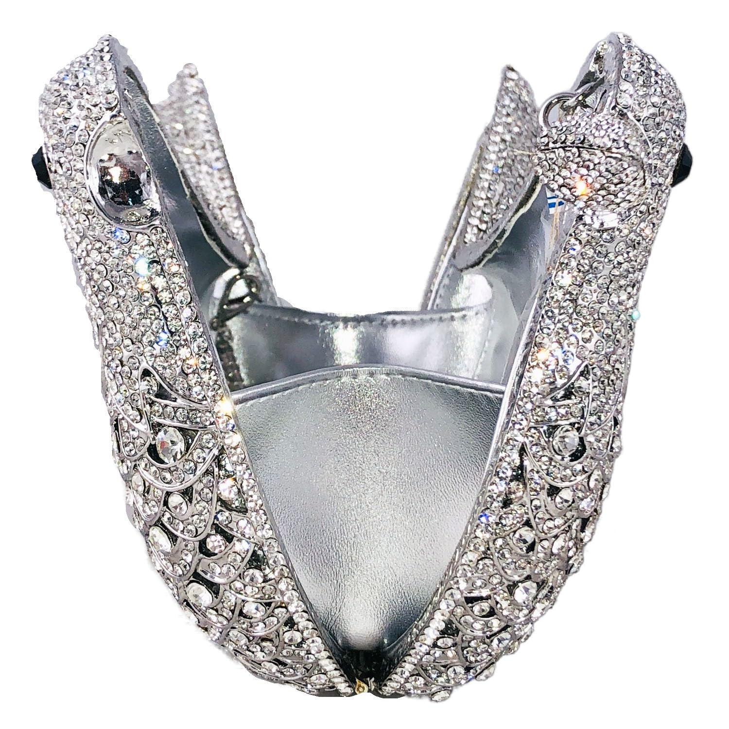 Elegant Crystal Rhinestone Clutch Purse for Women - Luxury Evening Bag Wedding Party Handbag with Pigeon Design | Perfect for Formal Events, Bridal Accessories & Special Occasions