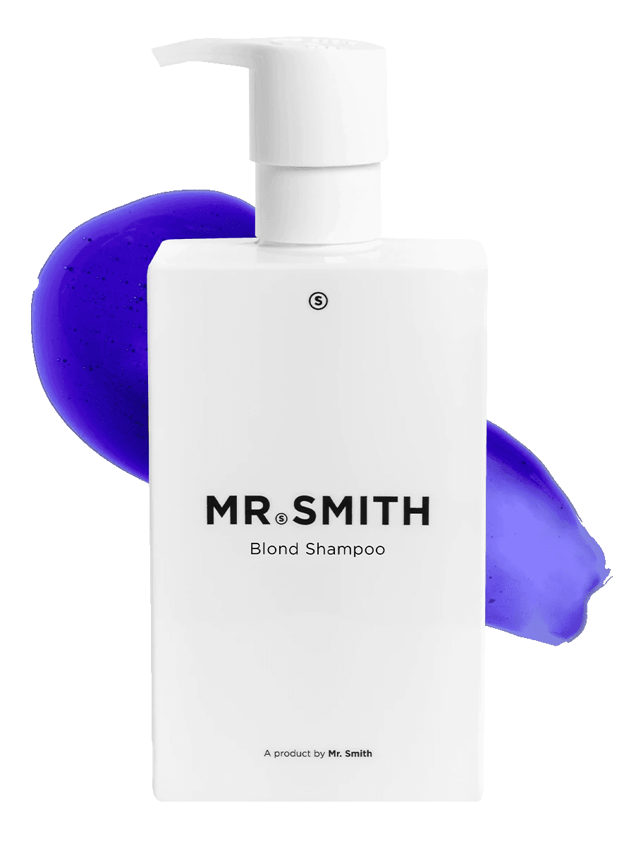 MR.SMITH Blonde Shampoo for Color-Treated Hair - Purple Toning Shampoo to Brighten & Neutralize Brassiness - Ideal for Blonde, Silver & Gray Hair - Use at Home or Salon