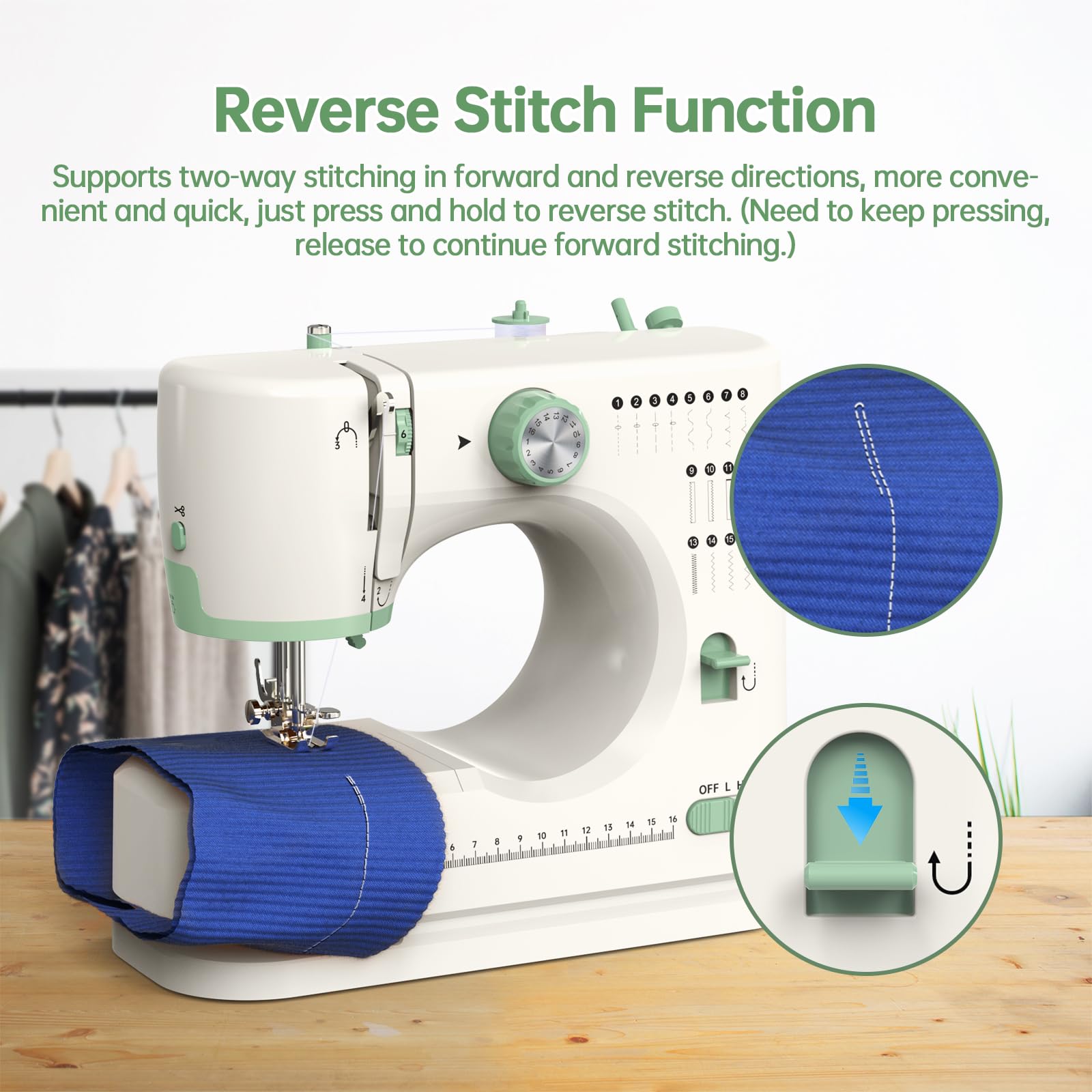 StitchMaster Pro Sewing Machine for Beginners & Adults - Twin Needle & Double Thread, 16 Built-in Stitches for Ballet & Home Use | Perfect for Costume Making, DIY Projects & Household Sewing