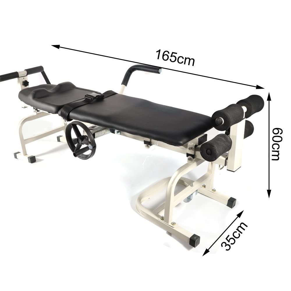 57-83 Inch Back Stretcher & Cervical Spine Traction Device - Adjustable Lumbar Support, Neck Decompression & Massage for Pain Relief - Home & Office Use for Adults & Teenagers - Perfect for Post-Work Recovery, Desk Job Comfort & Chronic Back Pain Management