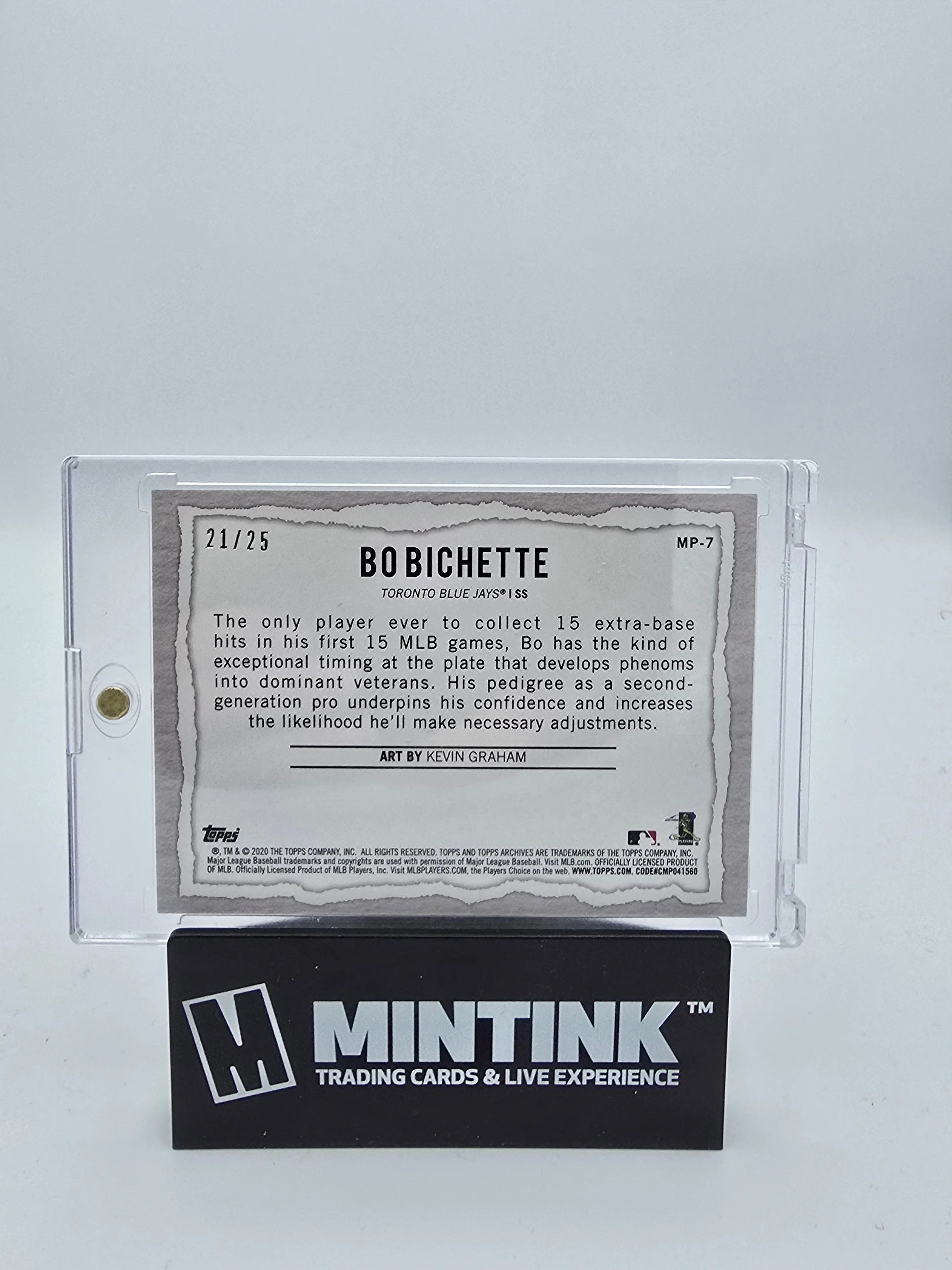 2020 Topps Baseball Bo Bichette Rookie Card RC Modern Artists Kevin Graham /25 #MP 7 - Perfect for Baseball Card Collectors and Sports Memorabilia Enthusiasts
