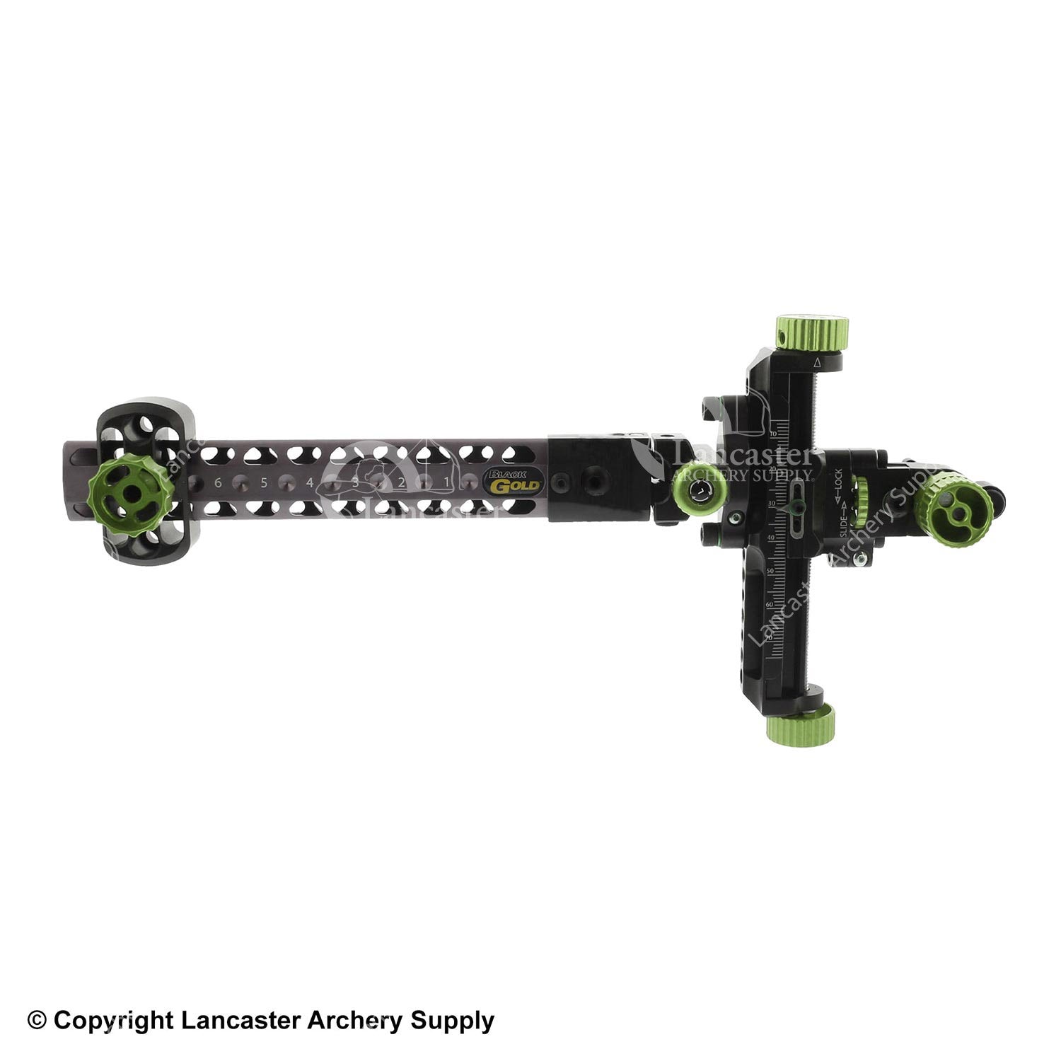 Black Gold Competition 2A Sight with 6 Wing Truss Dovetail - Precision Archery Sight for Target Shooting & Bow Hunting | Perfect for Outdoor Sports & Tournament Competitions