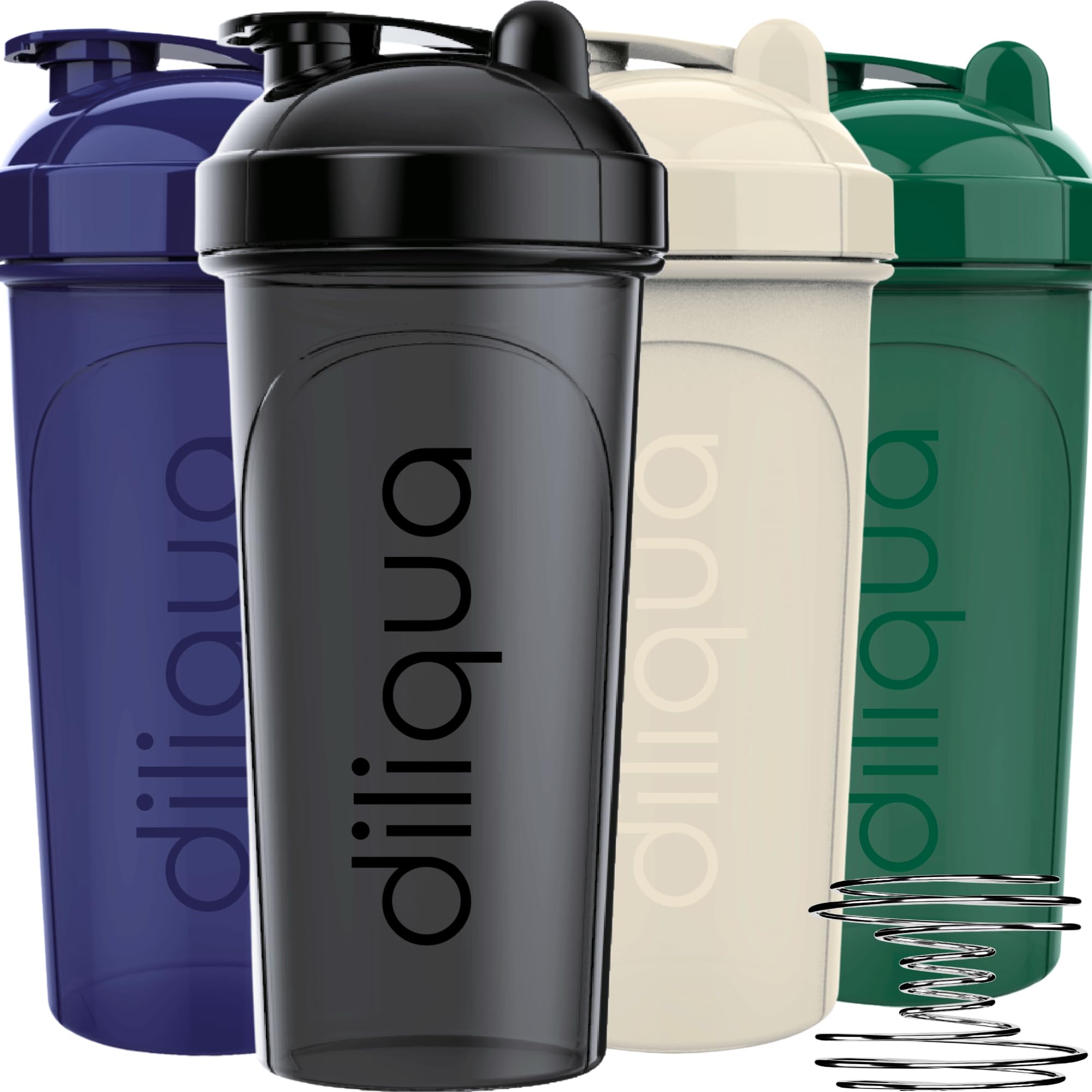 4-Pack 28oz Protein Shaker Bottles - BPA-Free, Dishwasher Safe Mixing Cups for Protein Powder, Pre-Workout & Smoothies | Gym, Home & Travel Use