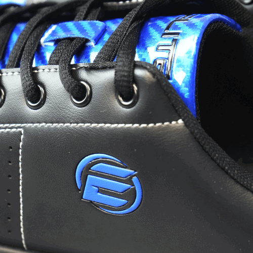 ELITE Men's Classic Black & Royal Bowling Shoes - Comfortable & Durable for League Play & Casual Bowling