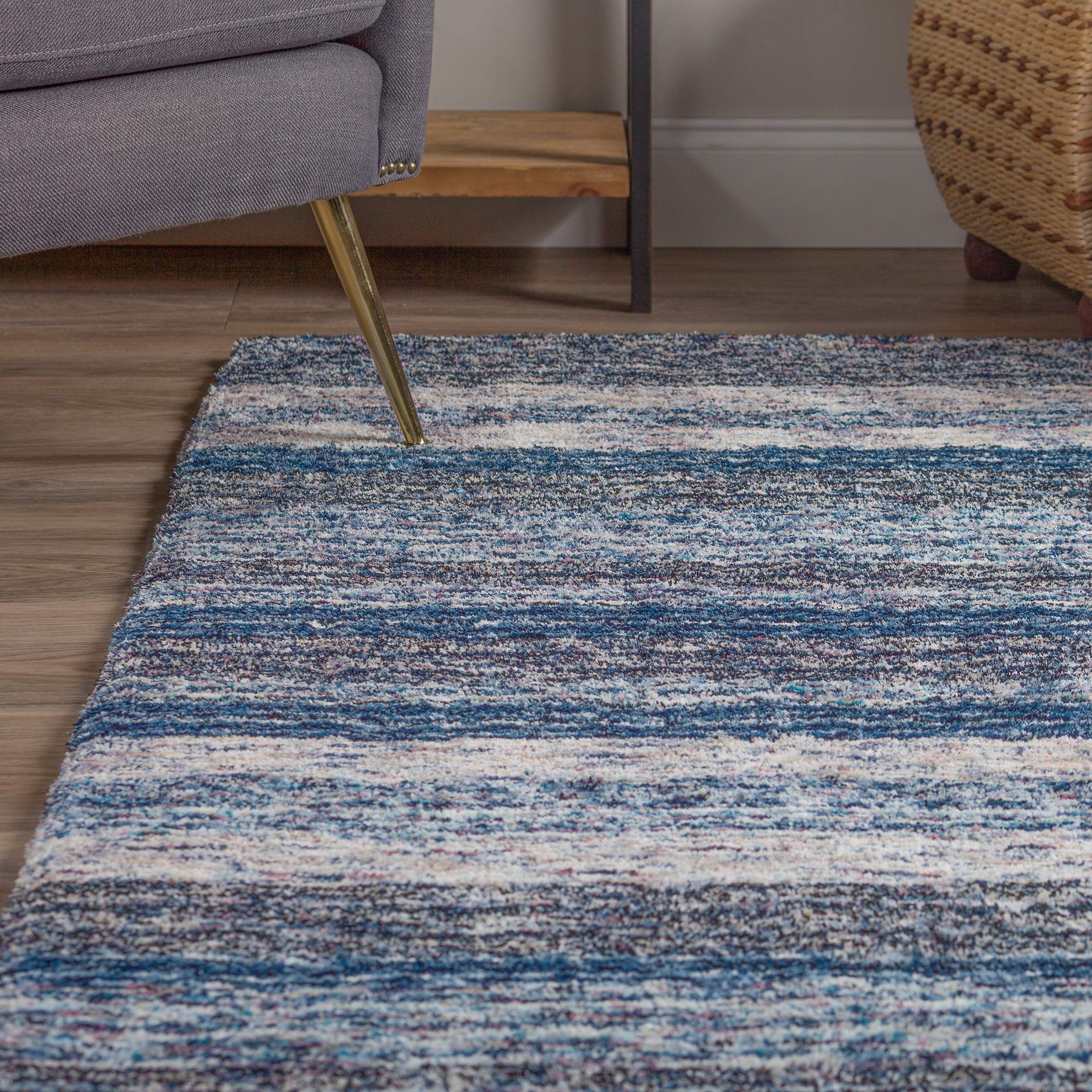 Addison Rugs SANIBEL31 Navy Blue 8'X10' Area Rug - Soft & Durable for Living Room, Bedroom, or Office Decor