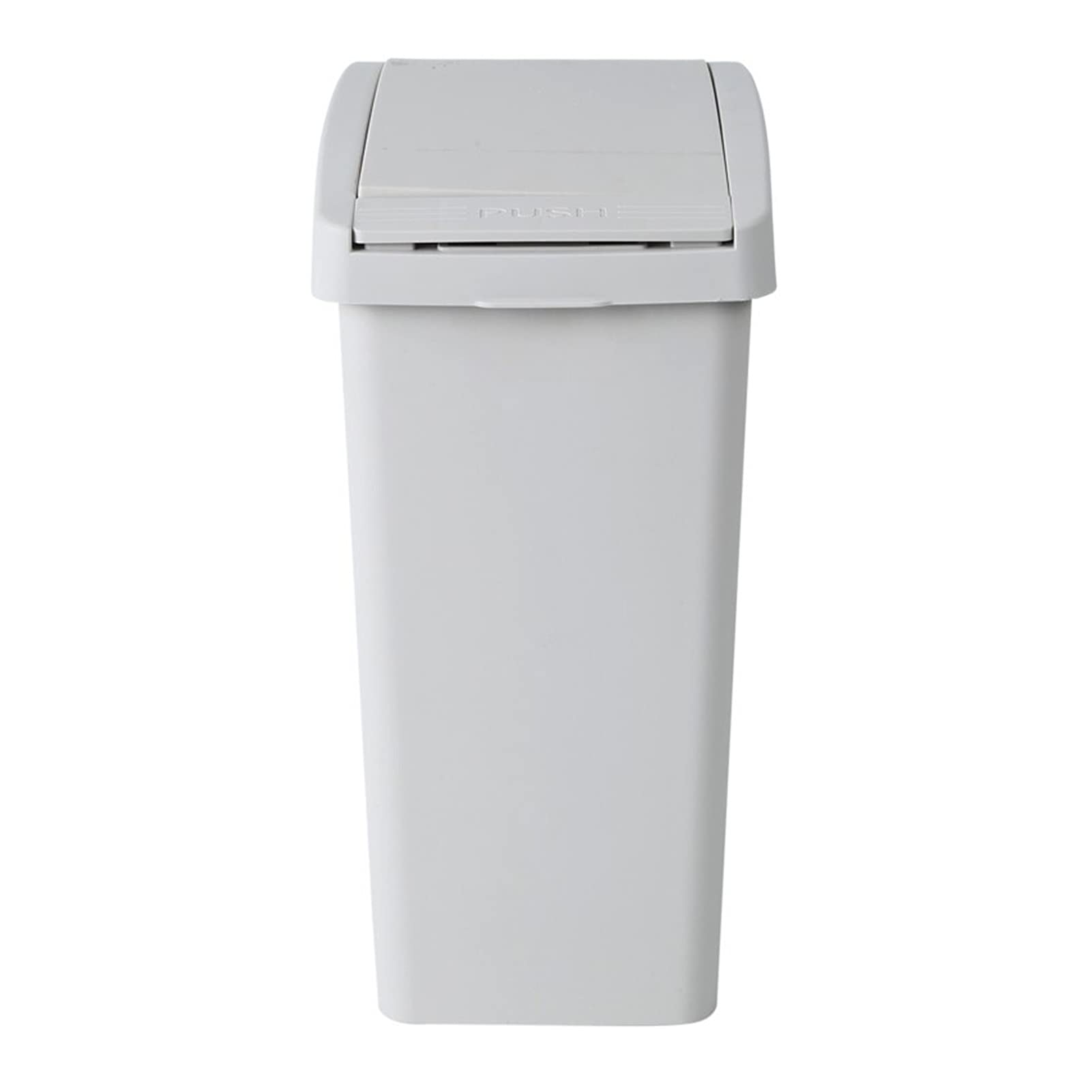 Zxb-Shop 13 Gallon Kitchen Trash Can with Lid - Odor-Proof Square Garbage Bin for Home & Office, Touch-Free Waste Container, Off-White (1-Pack) - Perfect for Kitchen, Bathroom, and Office Spaces