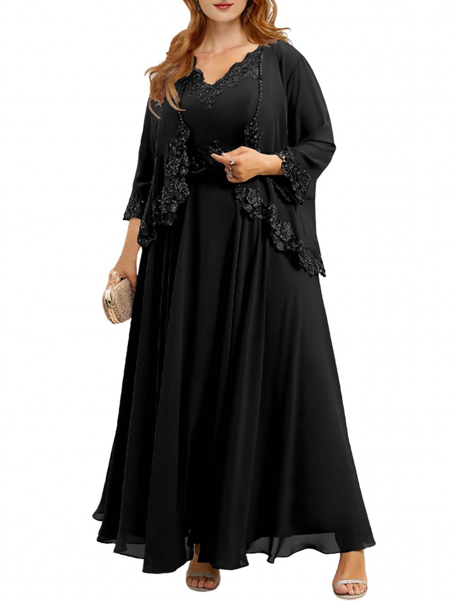 Elegant Tea-Length Mother of the Bride Dress - Lace Formal Evening Gown for Wedding Guests | Perfect for Weddings, Receptions & Special Occasions