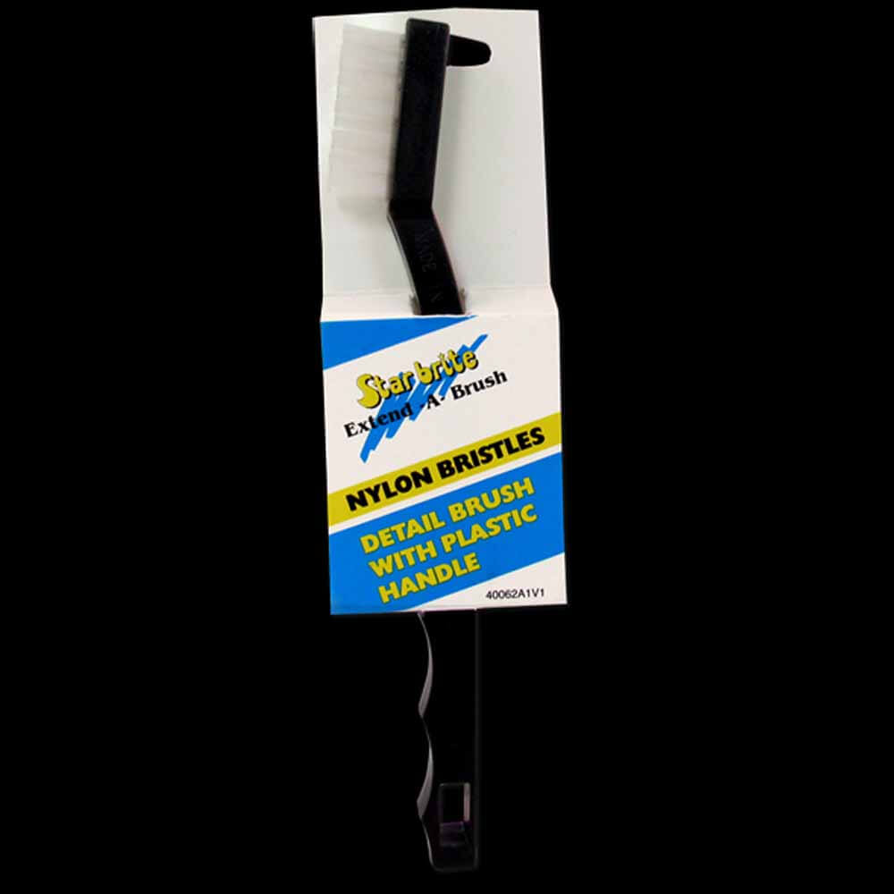 Starbrite Wood Detail Brush with Plastic Handle - Perfect for Woodworking, Furniture Refinishing & DIY Craft Projects