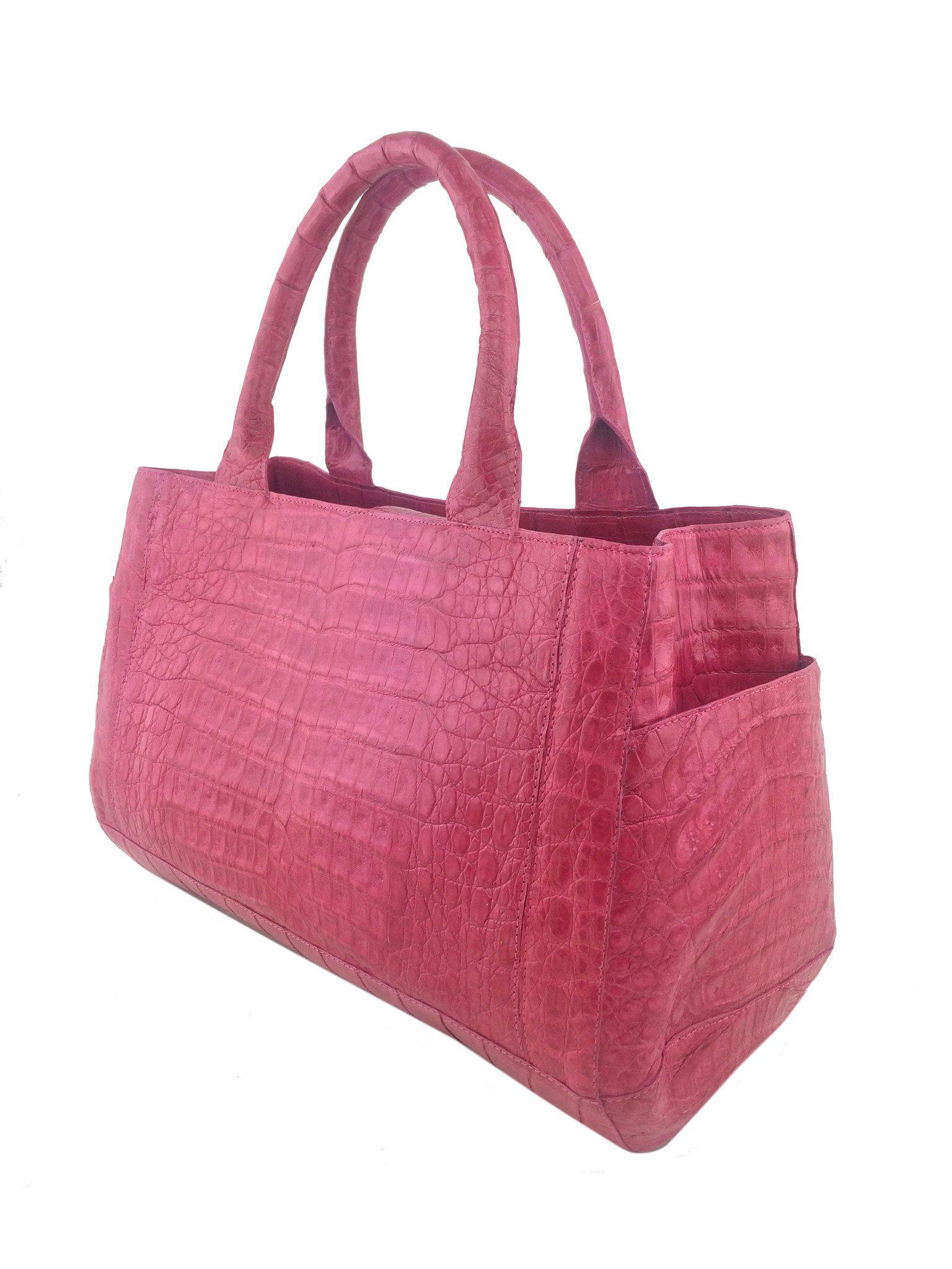 Nancy Gonzalez Medium Crocodile Tote Bag - Luxury Designer Handbag for Women, Genuine Crocodile Leather Purse - Perfect for Work, Travel & Everyday Use