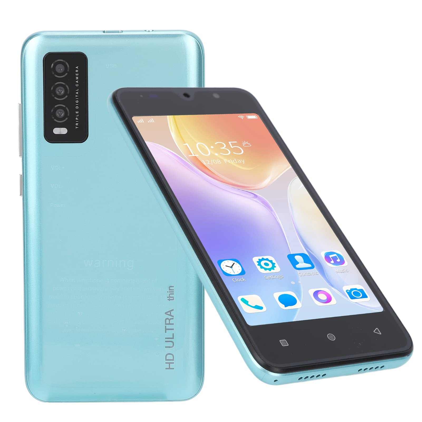 Y30S 5.0 Inch HD Screen Unlocked Smartphone - 2GB RAM 32GB ROM, Dual SIM Android Phone with Dual Camera & 2200mAh Battery (Green) - Perfect for Travel, Business & Everyday Use