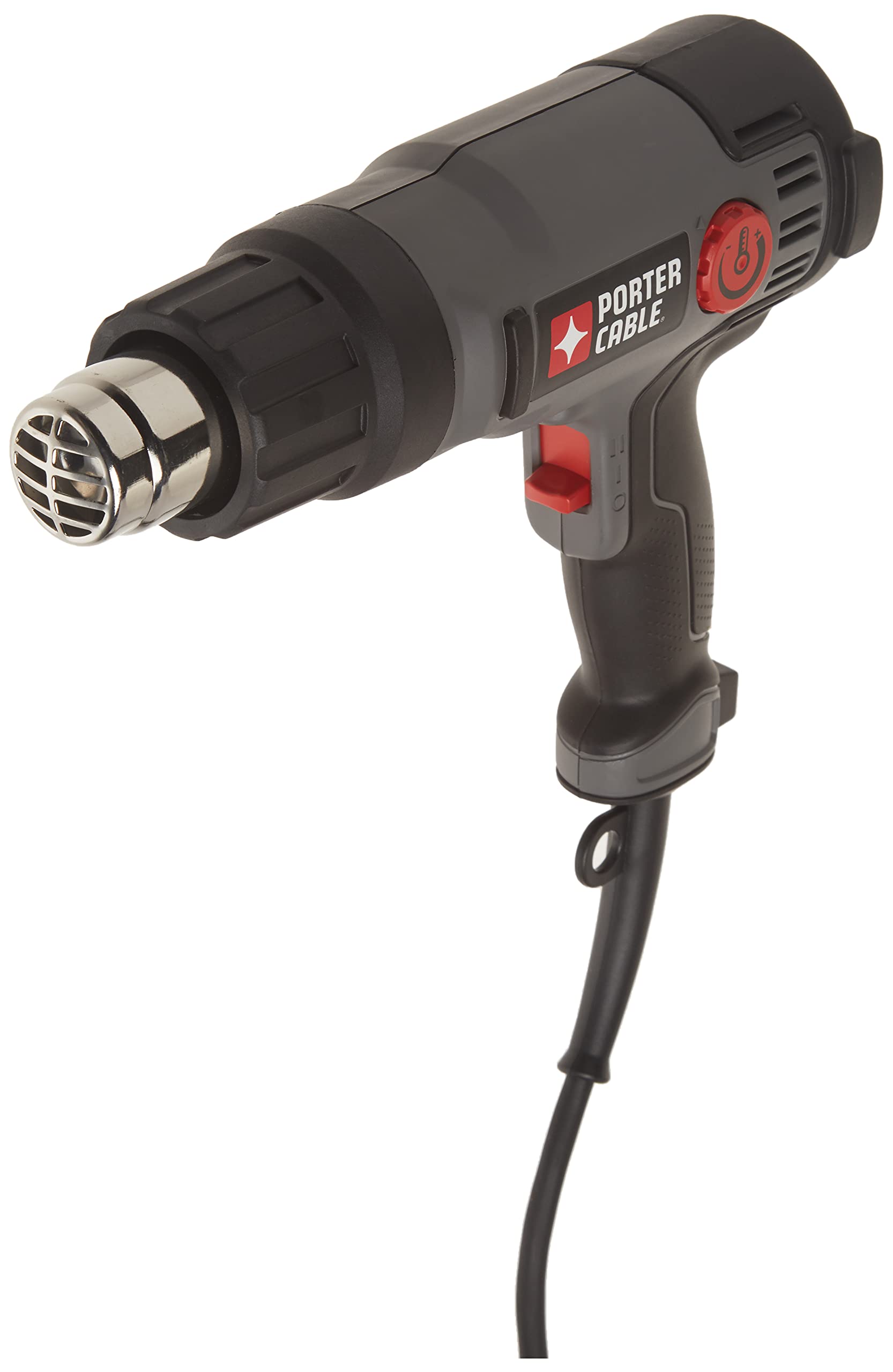 PORTER-CABLE 1500-Watt Heat Gun (PC1500HG) - Professional Black Electric Heat Tool for Shrink Wrapping, Paint Stripping & DIY Projects