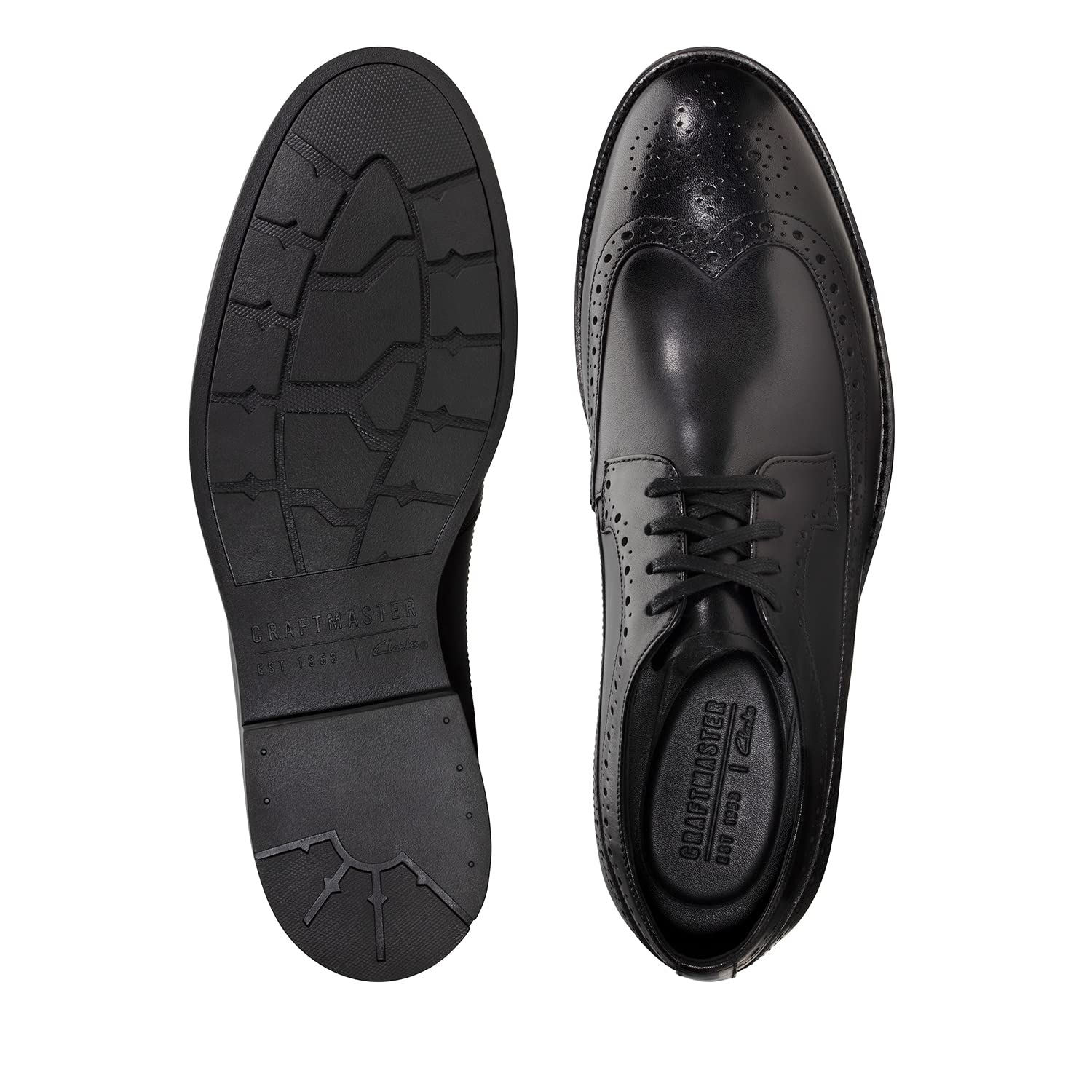 Clarks Men's Wingtip Oxford Dress Shoes - Classic Leather Formal Shoes for Business & Wedding - Comfortable & Stylish for Office, Parties & Special Occasions