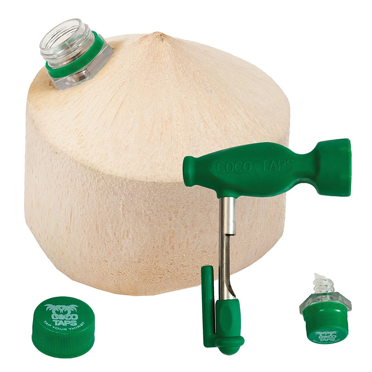 CocoTaps Premium Coconut Tapper Tool - Easy Opening & Extraction Kit for Fresh Coconut Water | Perfect for Home Use, Beach Parties & Healthy Drinks