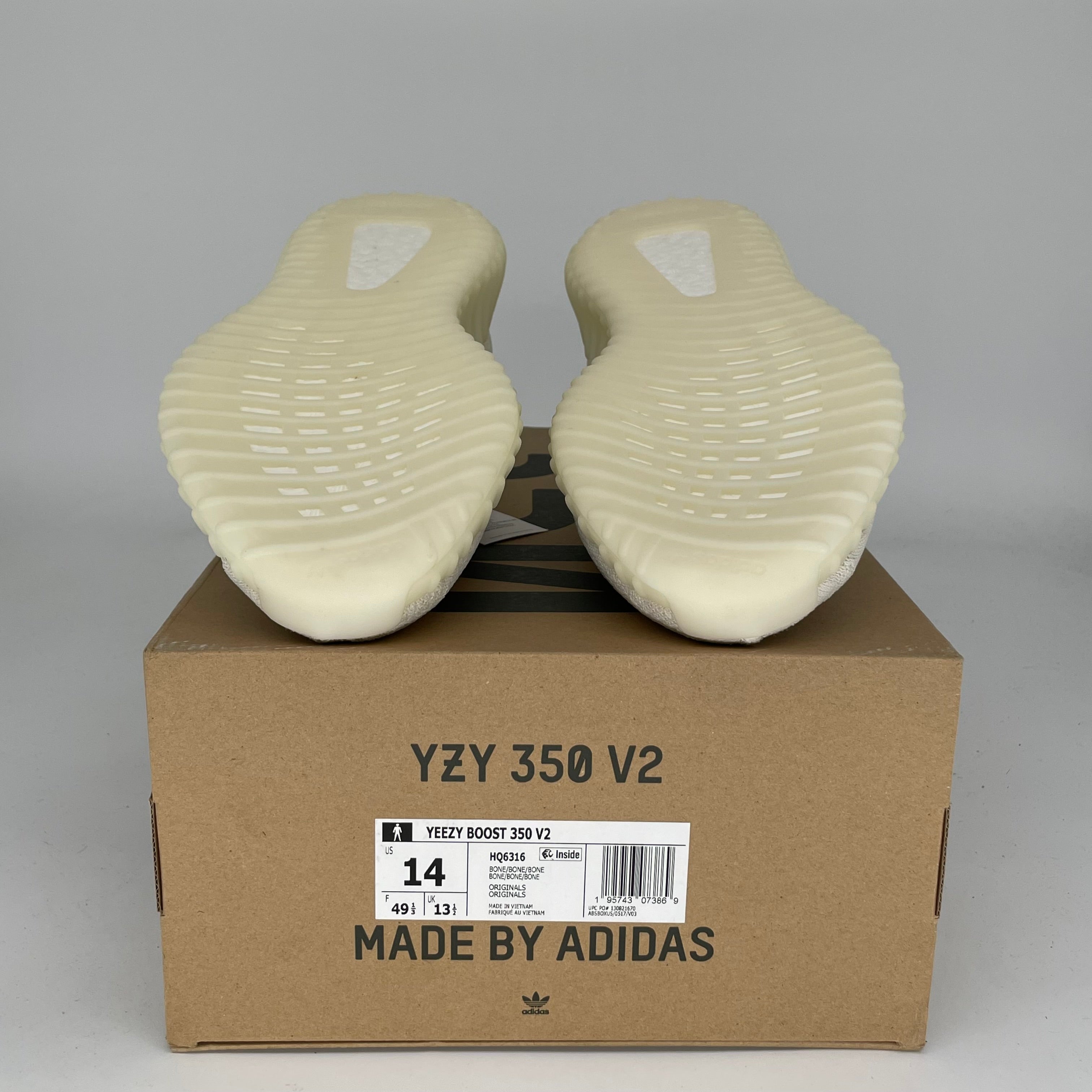 Adidas Yeezy Boost 350 V2 'Bone' - Men's Size 14 Sneakers | HQ6316 | Comfortable Running & Casual Shoes for Everyday Wear