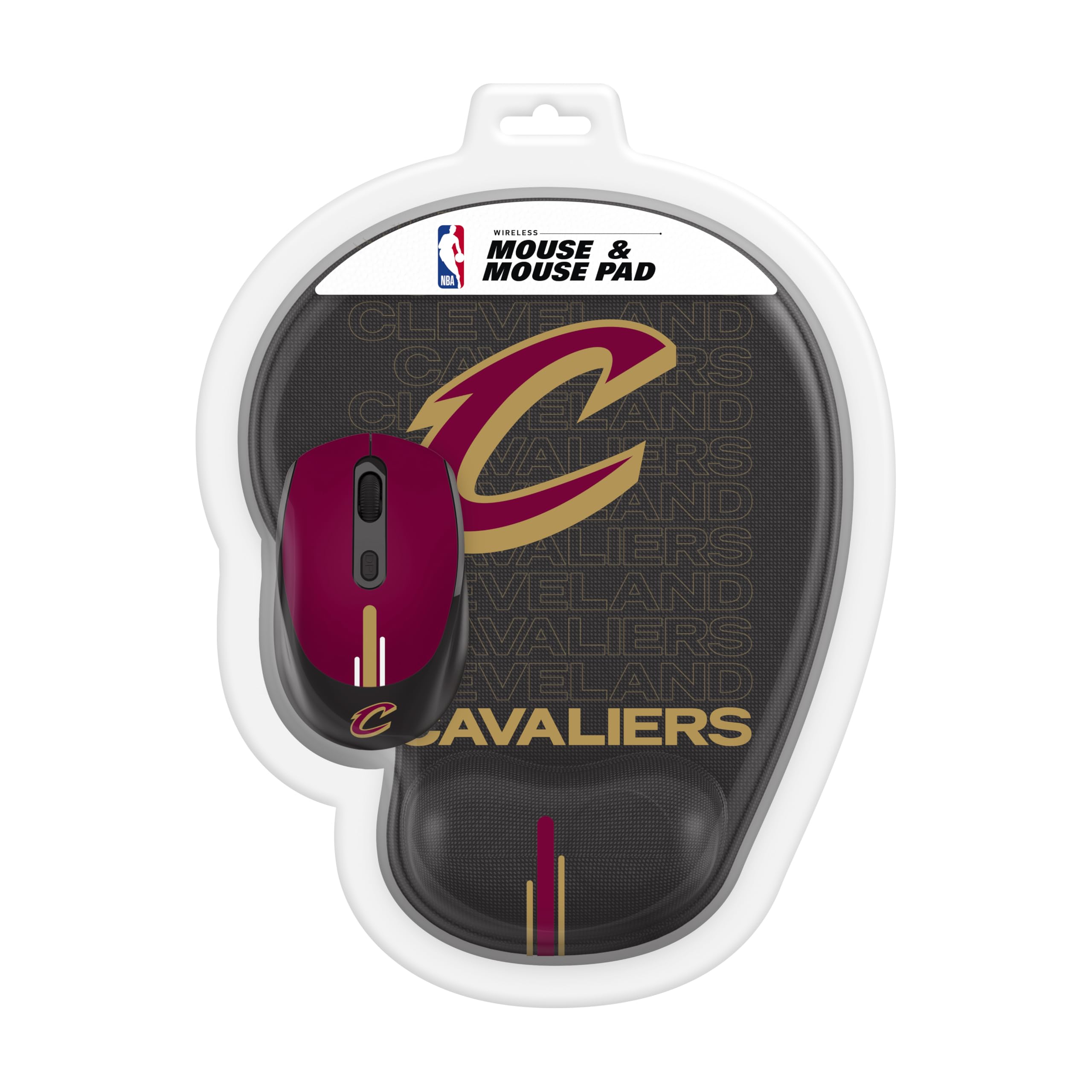 SOAR NBA Wireless Mouse and Mouse Pad Set - Ergonomic Gaming Mouse with RGB Lighting & Non-Slip Mouse Mat - Perfect for Basketball Fans, PC Gamers & Office Work