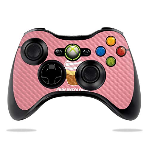 Premium Carbon Fiber Skin for Microsoft Xbox 360 Controller - Cupcakeologist Design | Protective & Durable Textured Cover | Easy to Apply & Remove | Made in USA | Perfect for Gaming, Collectors & Customization Enthusiasts