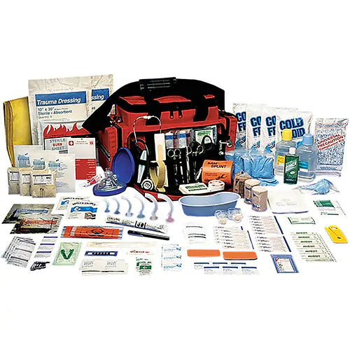 Trauma & Crisis Deluxe First Aid Kit - Premium Nylon Case for Emergency Preparedness, Survival, and Outdoor Adventures