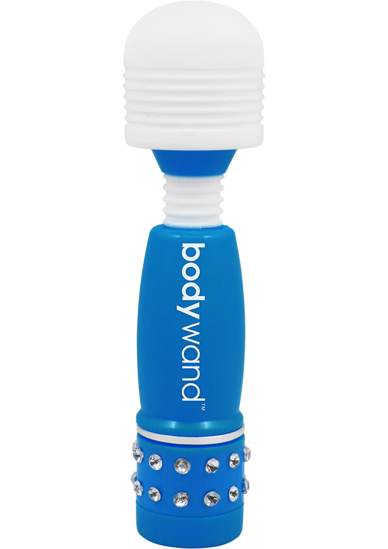 Bodywand Mini Wand Massager - Neon Edition in Blue | Personal Massager for Muscle Relaxation & Stress Relief | Perfect for Home, Travel & Spa Use