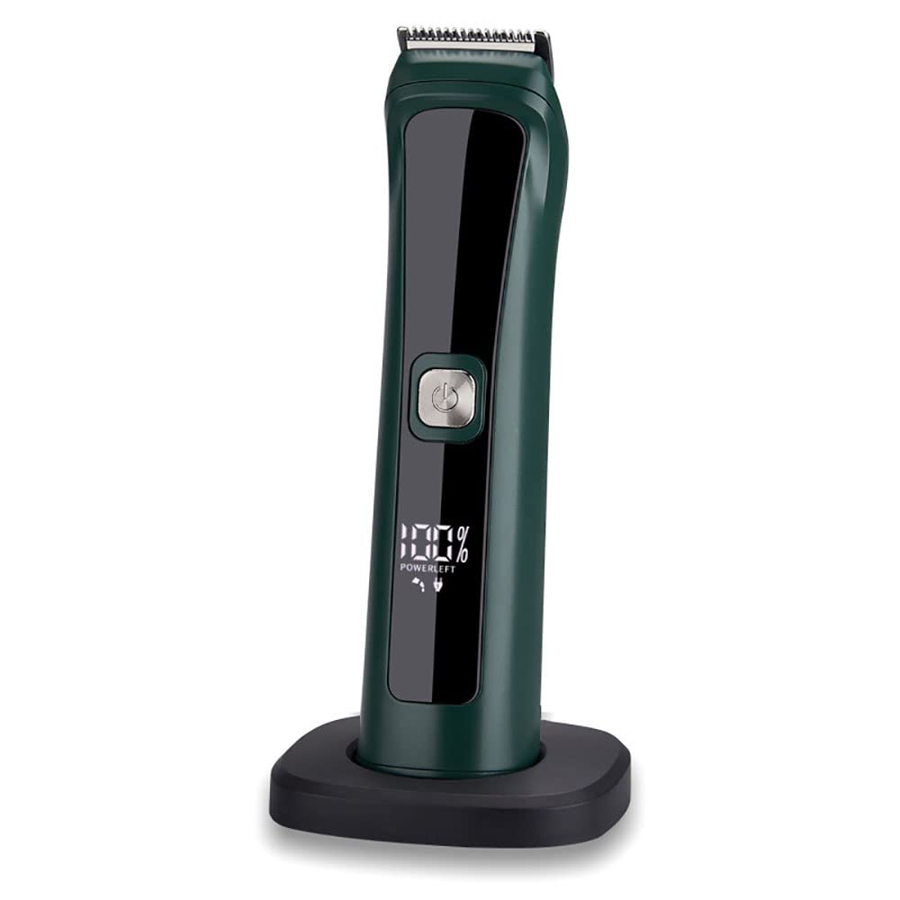 Professional Rechargeable Electric Hair Trimmer with Stainless Steel Blade - Cordless Hair Clipper for Men & Women - Perfect for Home Haircuts, Beard Trimming, and Pet Grooming
