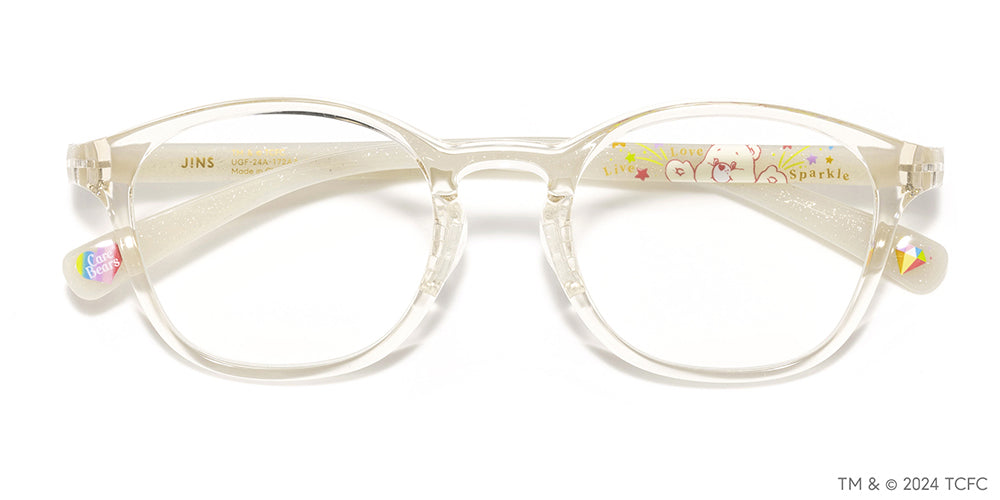 JINS x Care Bears Sparkle Heart Bear Glasses - Cute & Stylish Eyewear for Kids & Adults | Perfect for Cosplay, Halloween, and Everyday Fashion Accessories