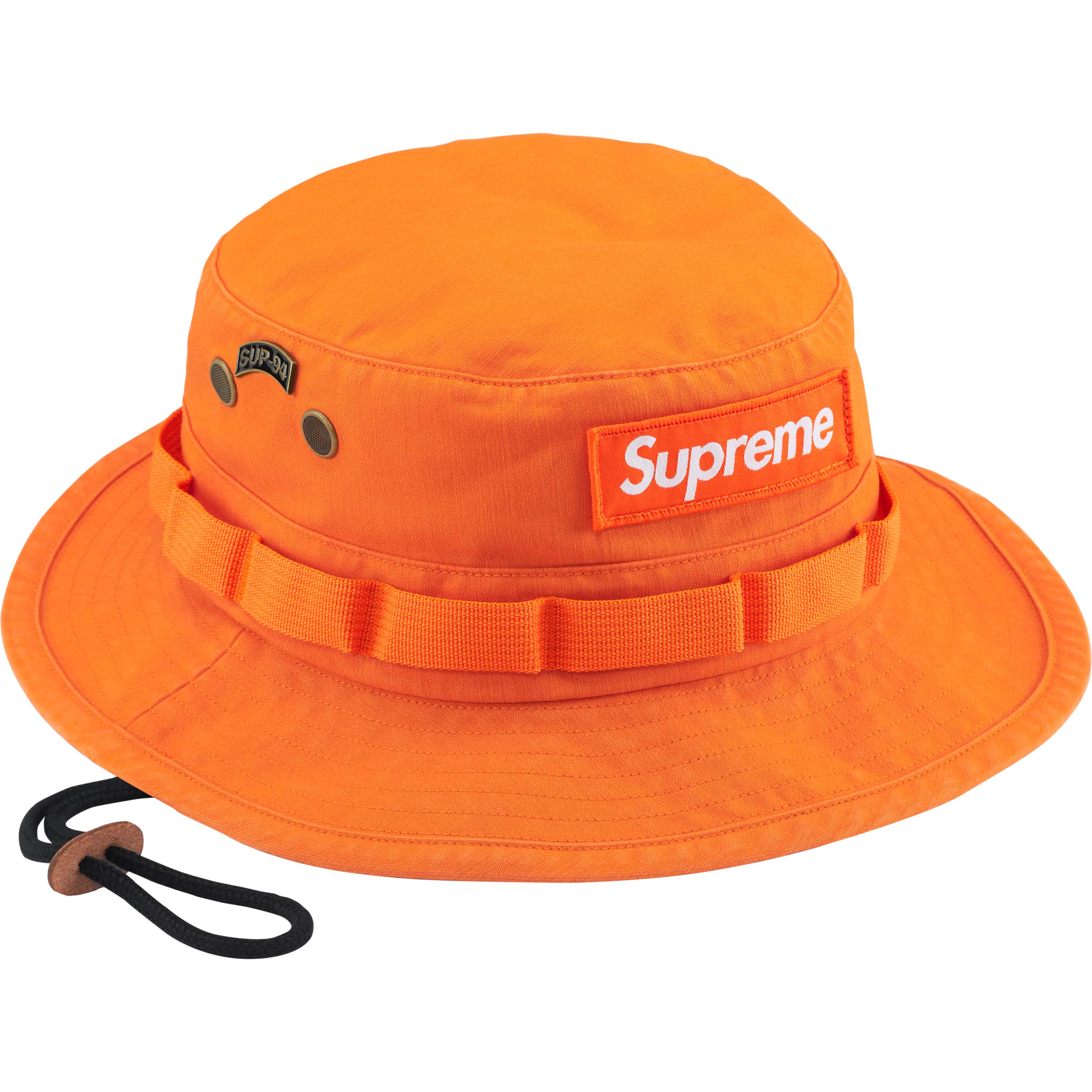 Supreme FW24 Military Boonie Hat in Orange - Stylish Outdoor Sun Protection for Hiking, Camping & Beach Adventures