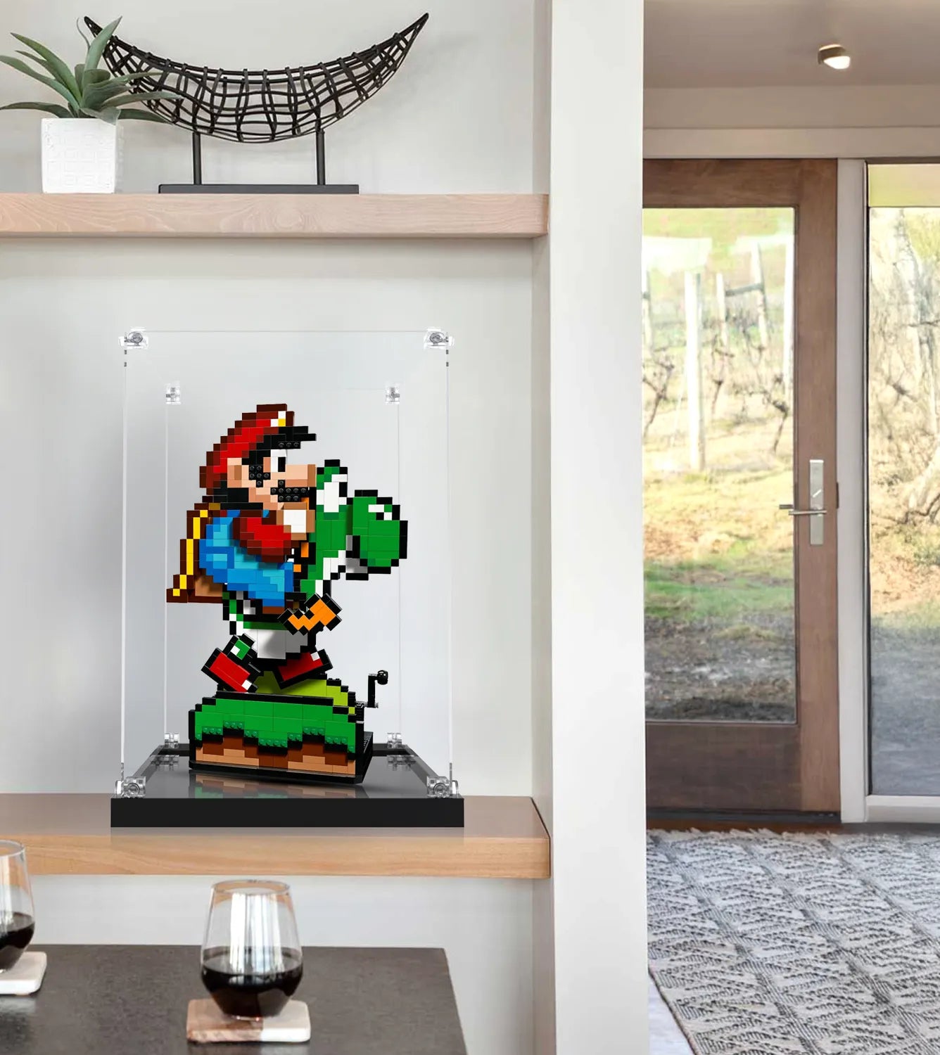 LEGO Super Mario World™: Mario & Yoshi 71438 Display Case - Protective Showcase for LEGO Building Blocks - Perfect for Collectors & Home Decor