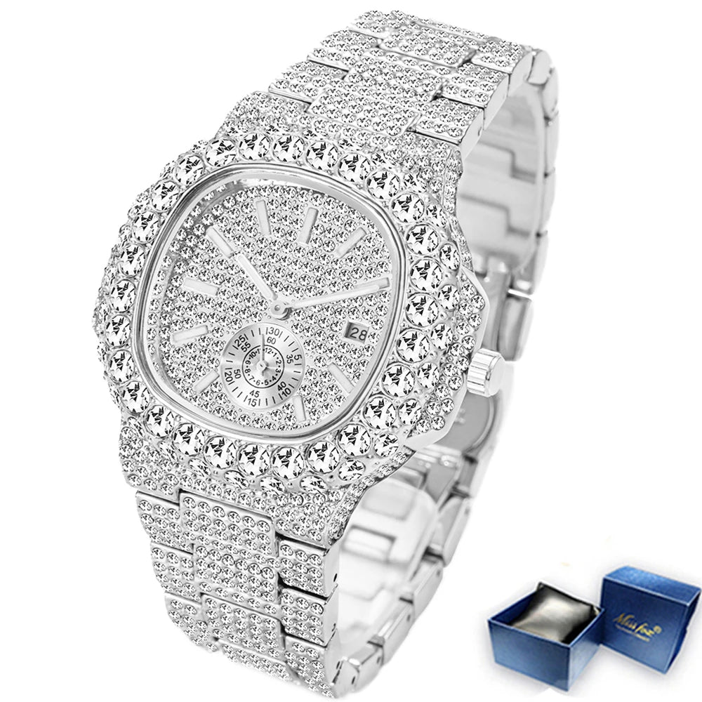Diamond Sparkle Jewelry - Elegant Diamond Necklace & Earrings Set for Women | Perfect for Weddings, Anniversaries & Special Occasions