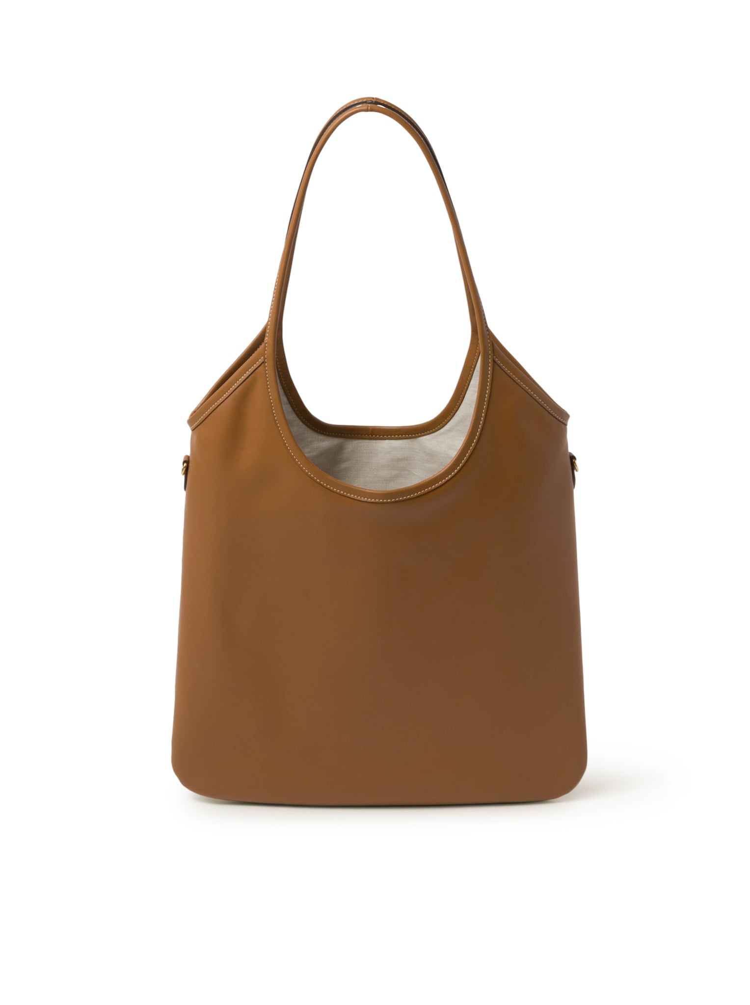 Miu Miu Ivy Leather Bag in Nude Neutrals & Cognac Brown - Stylish Crossbody Purse for Women, Perfect for Work, Travel, and Everyday Use (Style: 5BG231VMLN2CRW F0046)