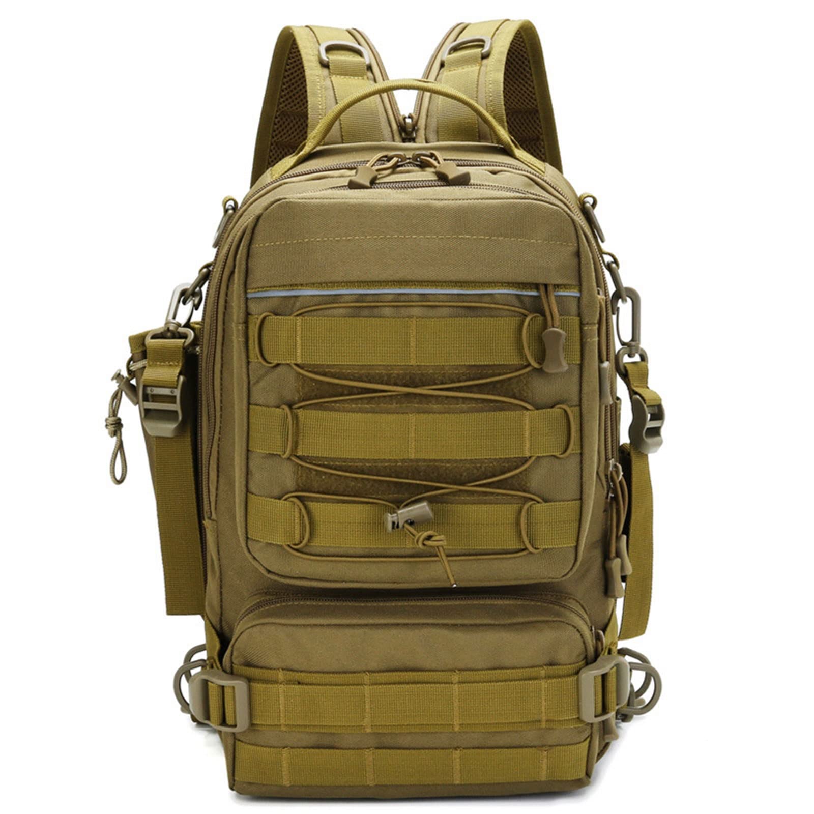 Men's Military Tactical Backpack 30L - Waterproof Camouflage Outdoor Hiking Camping Hunting Backpack - Durable Survival Gear for Travel, Fishing & Adventure - Perfect Father's Day Gift (Brown) | Ideal for Hiking, Camping, Military Training & Outdoor Exploration