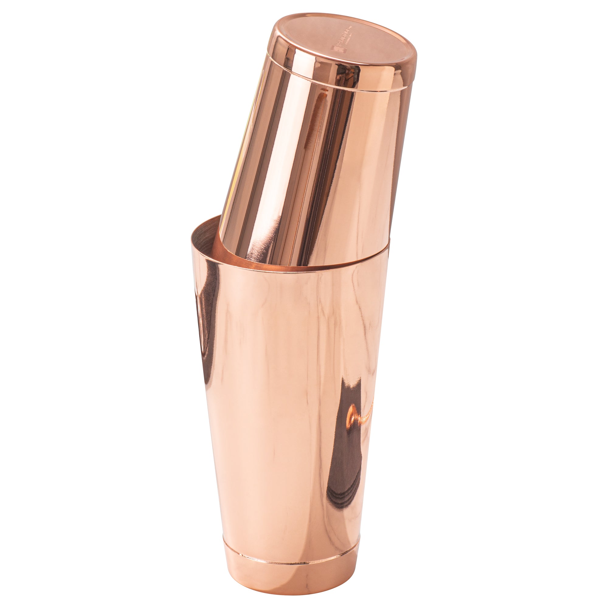 Premium 24 oz Copper Plated Stainless Steel Cocktail Shaker Tin - Weighted Bar Mixing Cup (3.5