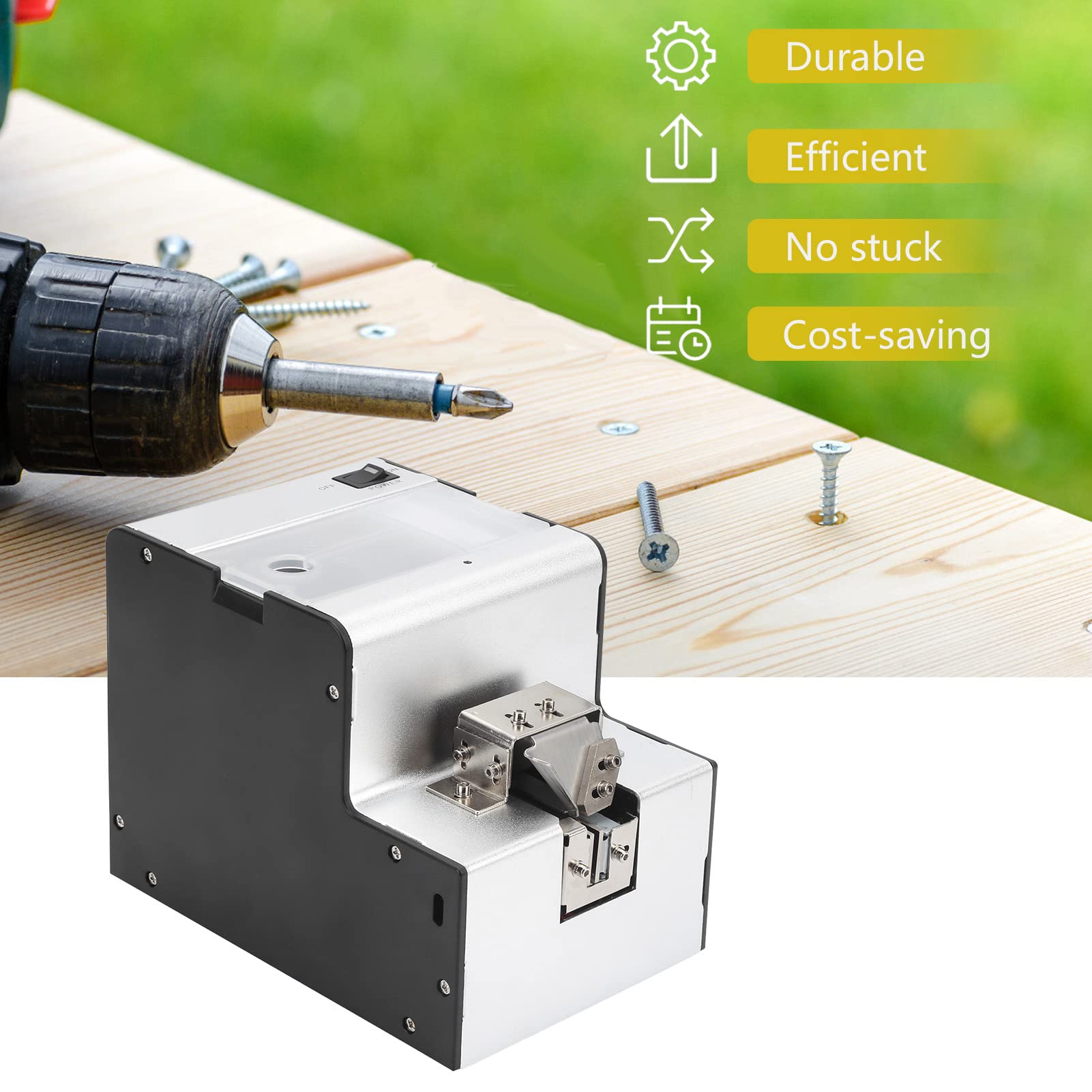 Automatic Screw Feeder Machine for M1.0 to M5.0 Screws (Under 20mm) - Precision Screw Sorting & Dispensing Tool for Electronics Assembly, Woodworking & DIY Projects