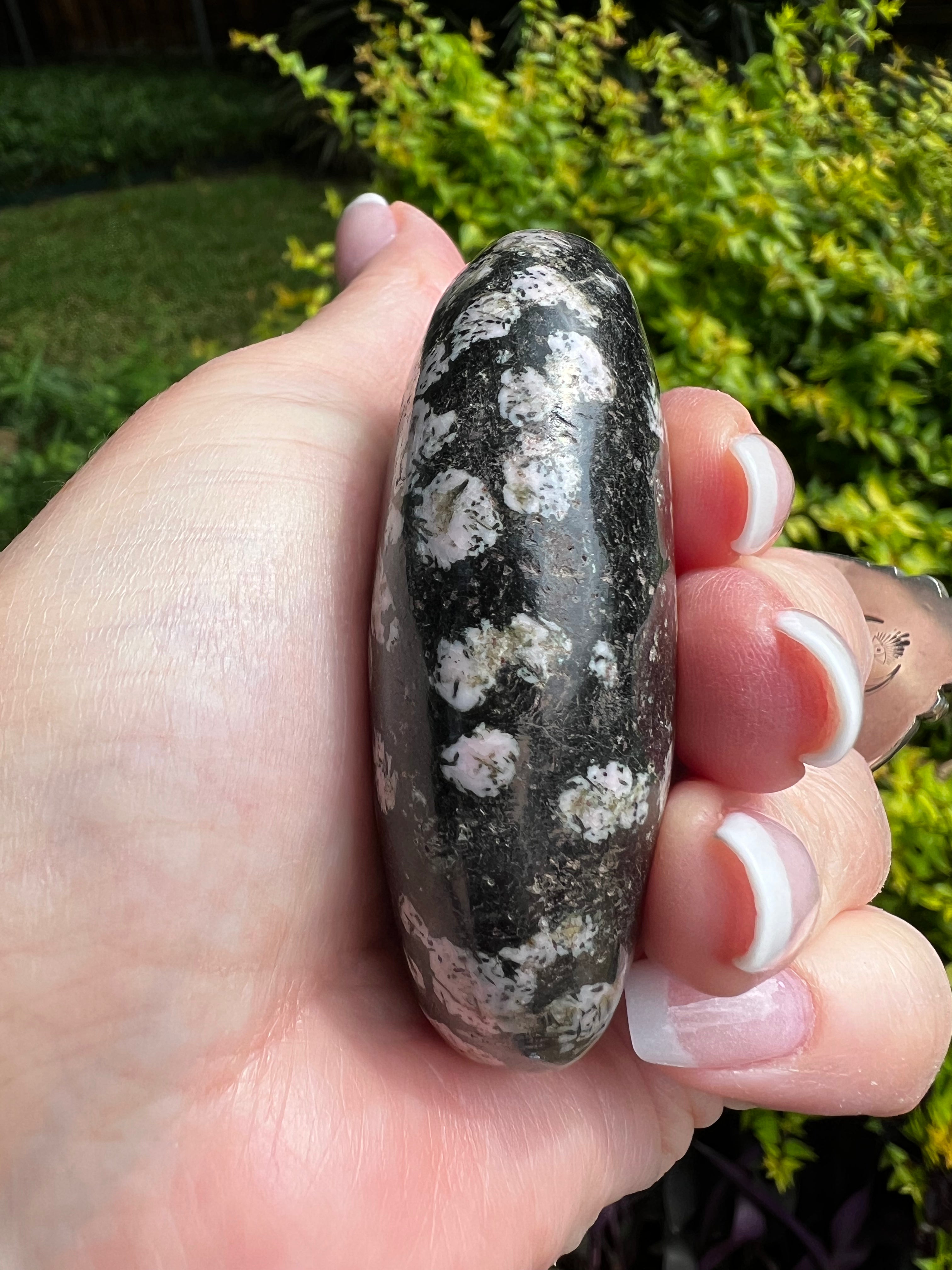 Snowflake Obsidian Palm Stone 2.5