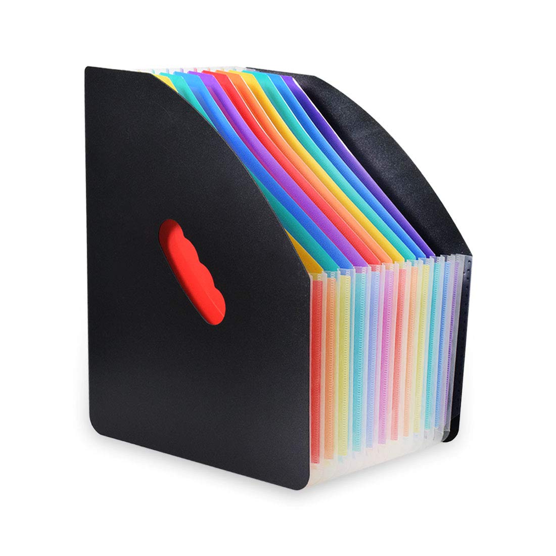 13-Pocket Expanding File Folder - Letter Size Desk Organizer for Documents, Mail & Bills | Portable Accordion File Storage for Office, School & Home | Perfect for Monthly Paper Sorting & Filing