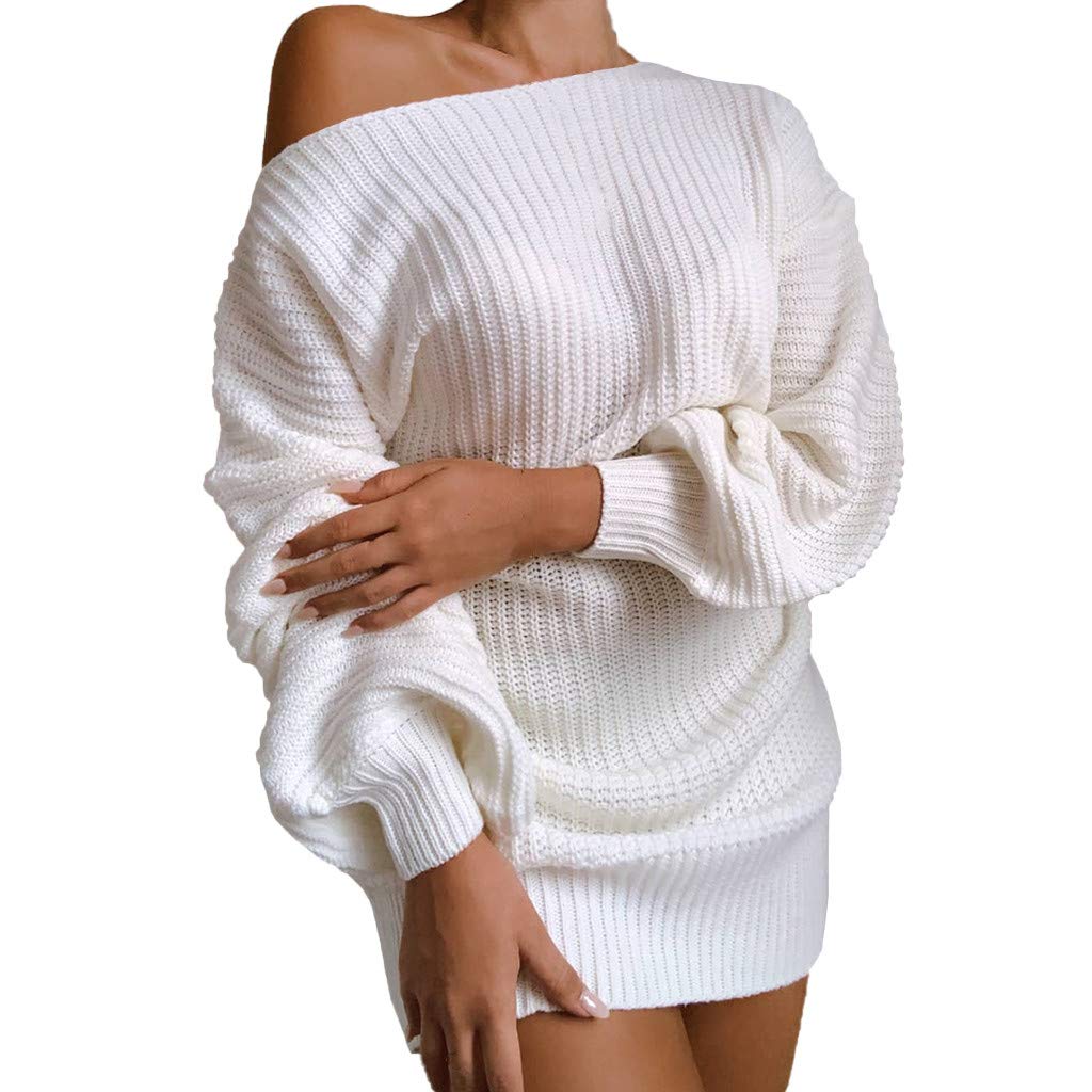 HHPP Women's Summer Midi Dress - Sexy Solid Color Lantern Sleeve Casual Dress for Teens | Perfect for Beach Vacations, Date Nights & Summer Parties