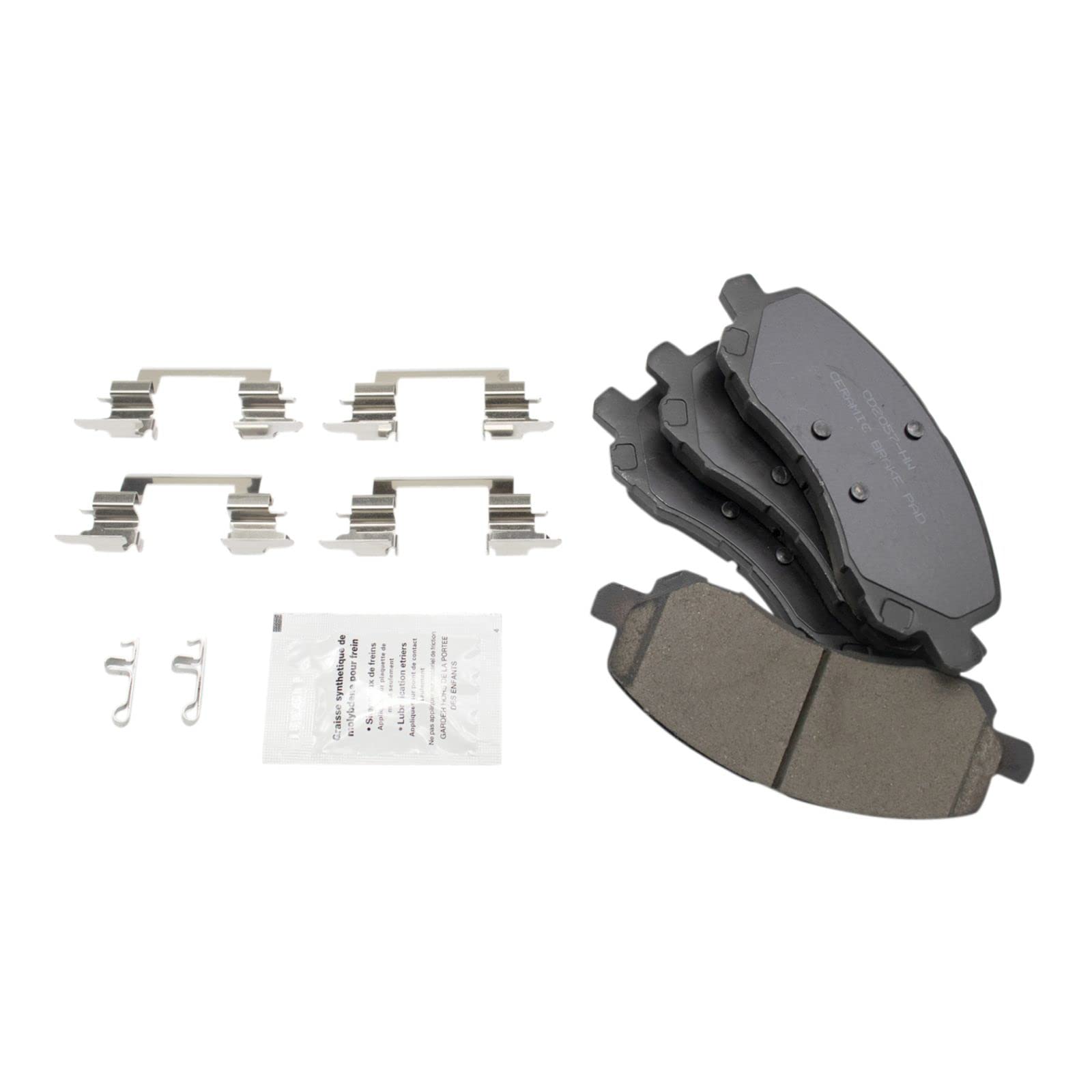 Premium Front & Rear Ceramic Brake Pads & Rotors Kit for 2017 Jeep Compass/Patriot - Complete Brake Chemical Kit Included - Perfect for Off-Roading & Daily Commuting