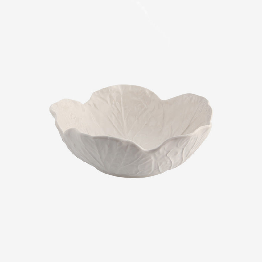 Bordallo Pinheiro Hand-Painted Ceramic Cabbage Bowl - Decorative Serving Dish for Salads, Fruits & Desserts - Perfect for Dining Table Centerpiece & Kitchen Decor
