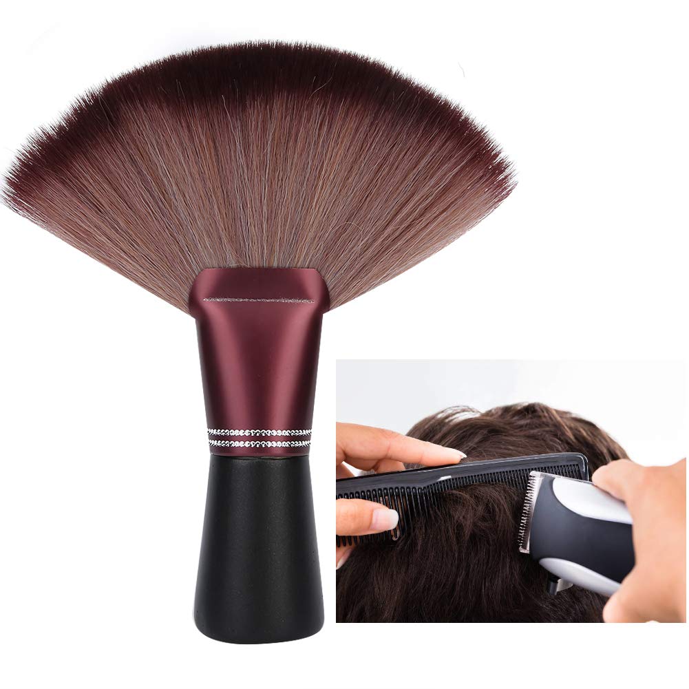 Fan Shape Hairdresser Neck Brush - Salon Barber Tool for Hair Cutting & Clippings Removal - Perfect for Stylists & Home Use