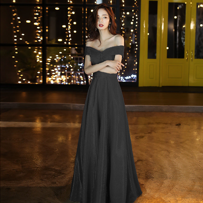 Sparkly Off Shoulder Long Prom Dress for Women - Elegant Formal Evening Gown for Party, Homecoming, Wedding & Special Occasions