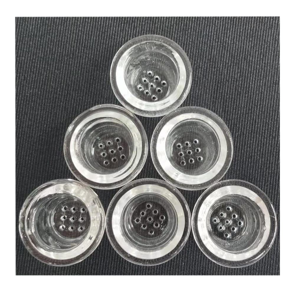 Premium 9-Hole Honeycomb Glass Bowl Set - 6 Pack for Serving Fruits, Desserts & Party Snacks - Elegant Tableware for Home Entertaining & Restaurant Use