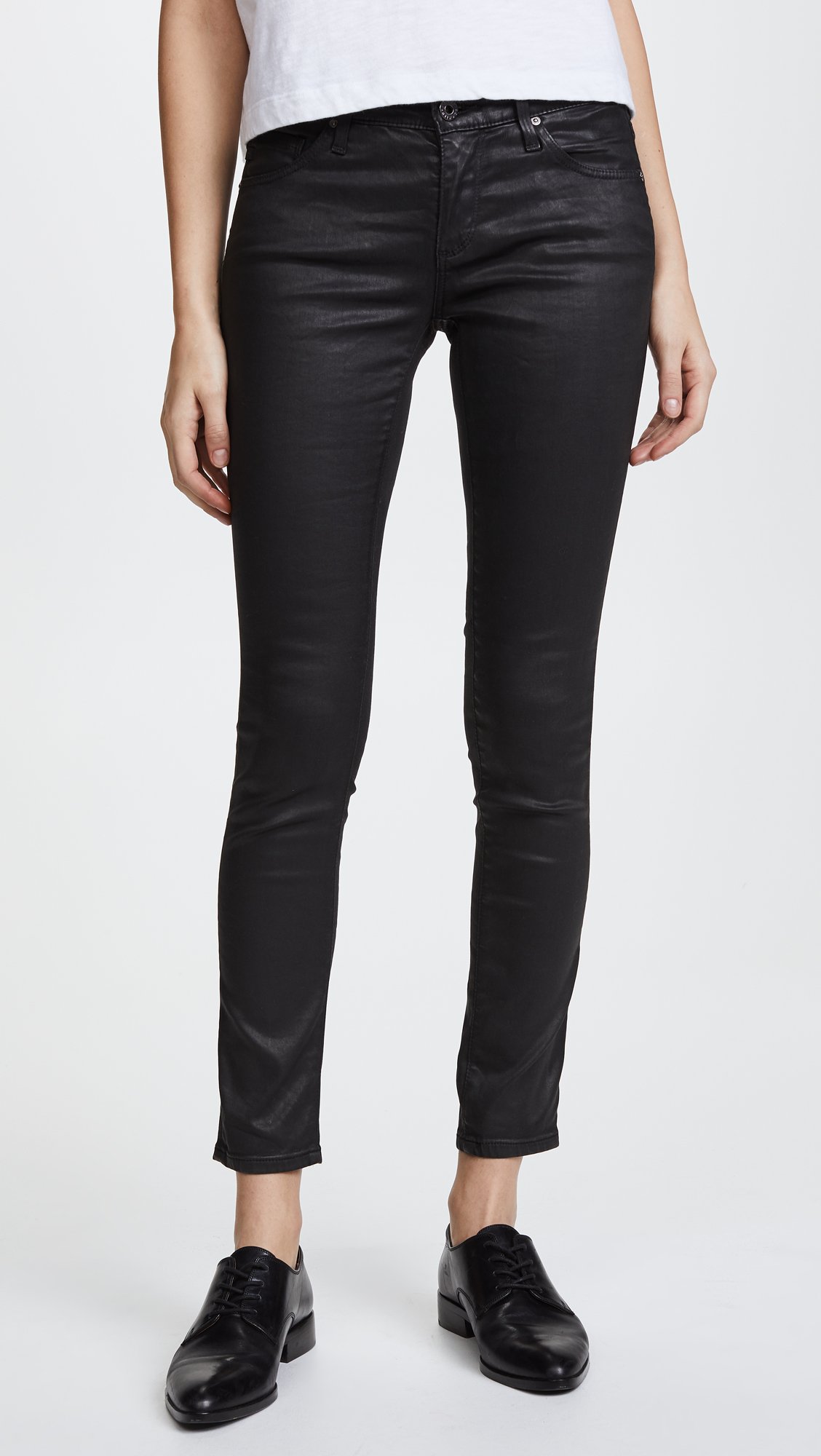 AG Adriano Goldschmied Women's High-Rise Ankle Skinny Jeans - Stretch Denim Leggings for Casual Wear & Everyday Comfort