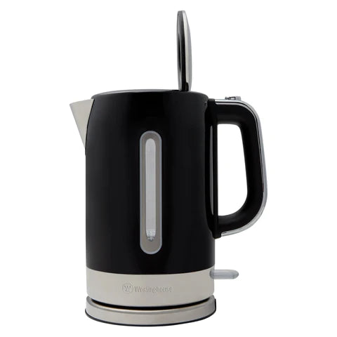 Westinghouse WHKE05V2K 1.7L Stainless Steel Electric Kettle - Fast Boiling, Auto Shut-Off & Boil-Dry Protection - Perfect for Home, Office or Dorm Room - Black