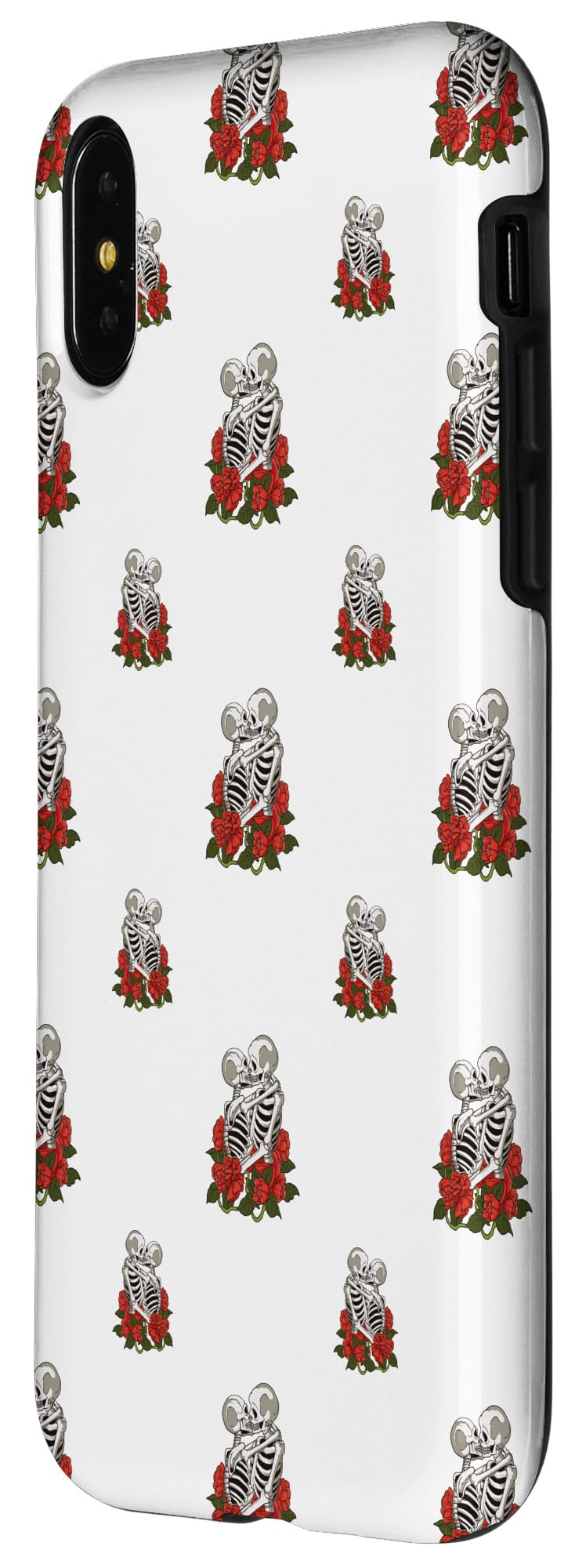 iPhone X/XS Clear Skeleton Couple Love Valentine Phone Case - Romantic Gift for Couples, Anniversary & Valentine's Day - Perfect for Date Nights & Special Occasions