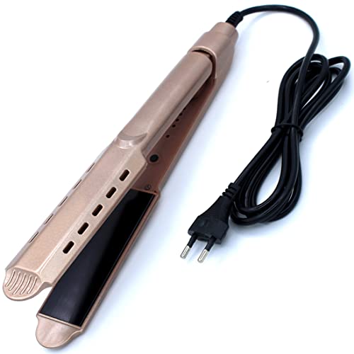 Professional PTC Heater Ceramic Anti-Static Hair Straightener - 29cm Fast Heating 40W Flat Iron with 4 Adjustable Temperature Settings for Smooth & Shiny Hair - Perfect for Home Use, Salon Styling & Travel - Black (2 Year Warranty)