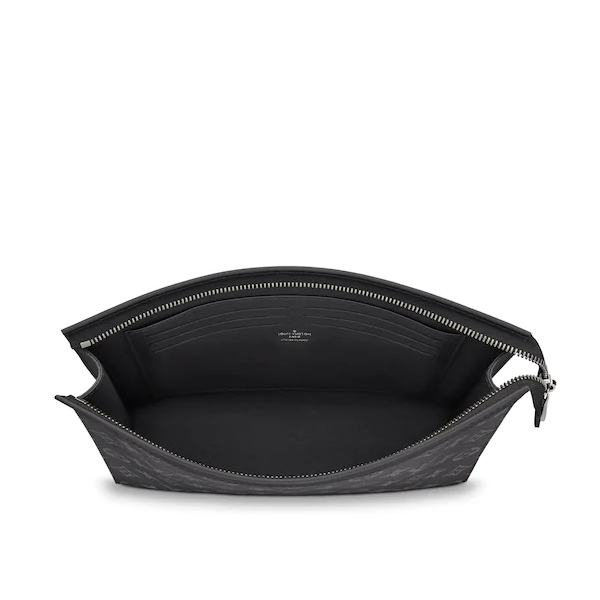 LV Pochette Voyage MM Monogram Eclipse Canvas Crossbody Wallet - Stylish & Compact Luxury Wallet for Women, Perfect for Travel, Shopping & Everyday Use