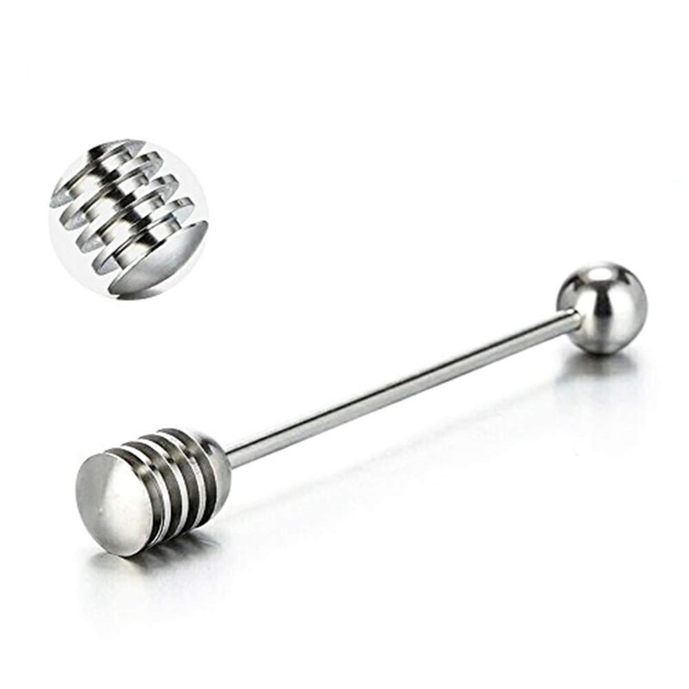 12-Piece Stainless Steel Honey Dipper Set - Durable Kitchen Utensils for Honey, Tea, Coffee & Desserts - Perfect for Home, Cafe & Restaurant Use