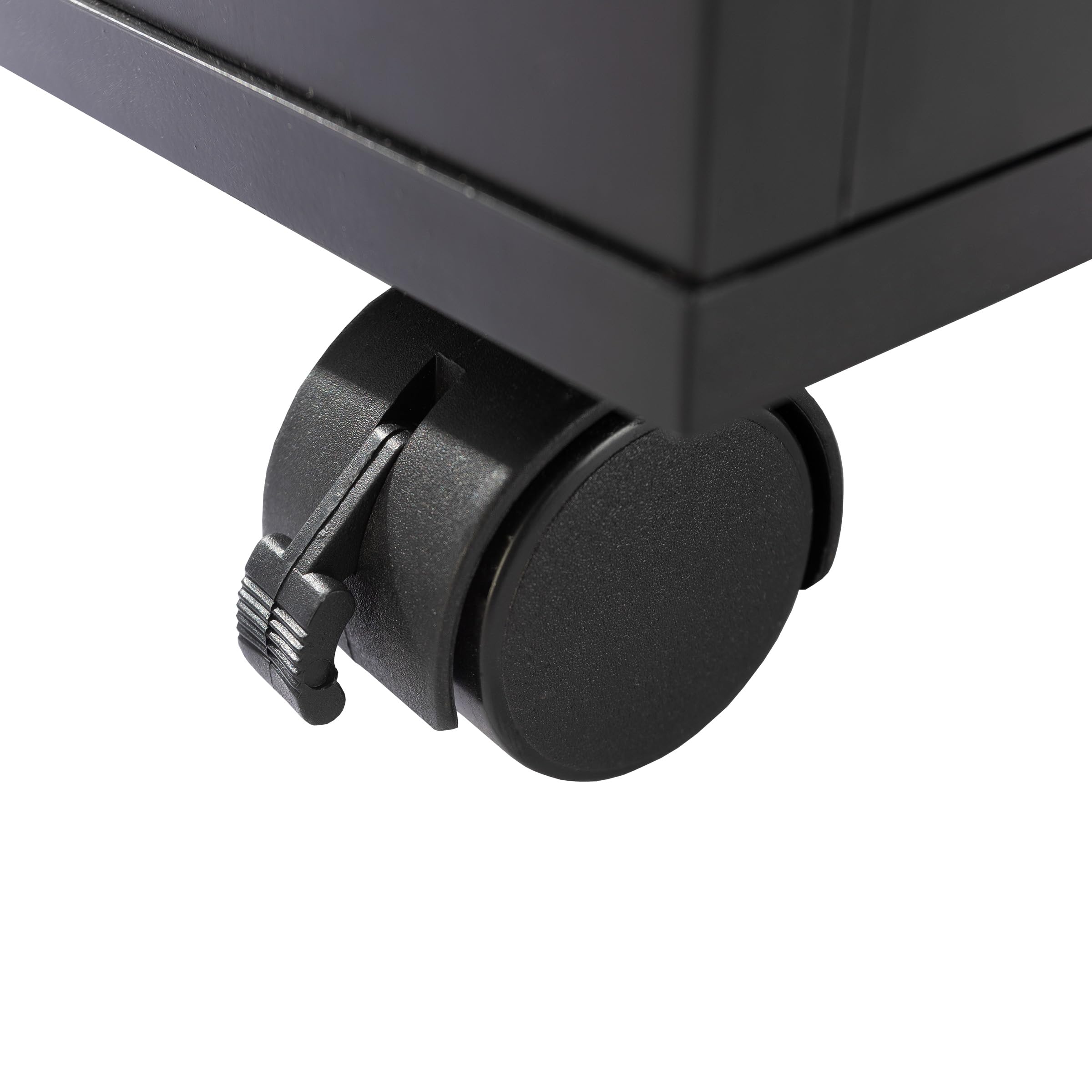 Lavish Home 2-Drawer File Cabinet with Lock - Deep Storage Rolling Filing Cabinet for Under Desk, Home & Office Use - Black - Perfect for Organizing Documents, Bills, and Office Supplies in Small Spaces