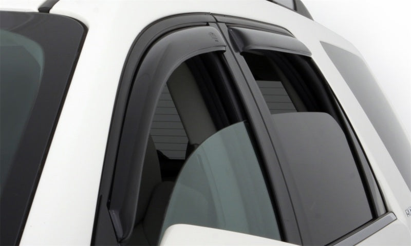 AVS Ventvisor In-Channel Window Deflectors (4-Piece Set, Smoke Tint) for 2022-2025 Jeep Grand Cherokee (Excluding L Models) - Reduce Wind Noise & Rain Protection While Driving