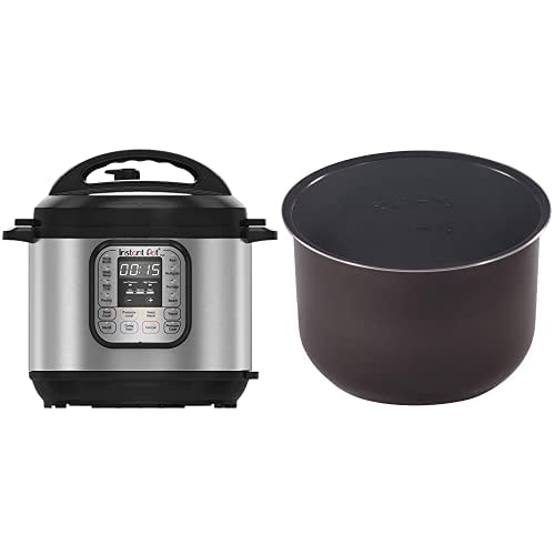 Instant Pot Duo 7-in-1 Electric Pressure Cooker, 6 Quart Multi-Cooker with 14 One-Touch Programs - Slow Cooker, Rice Cooker, Steamer, Yogurt Maker & Food Warmer - Includes Ceramic Cooking Pot - Perfect for Meal Prep, Family Dinners & Healthy Cooking