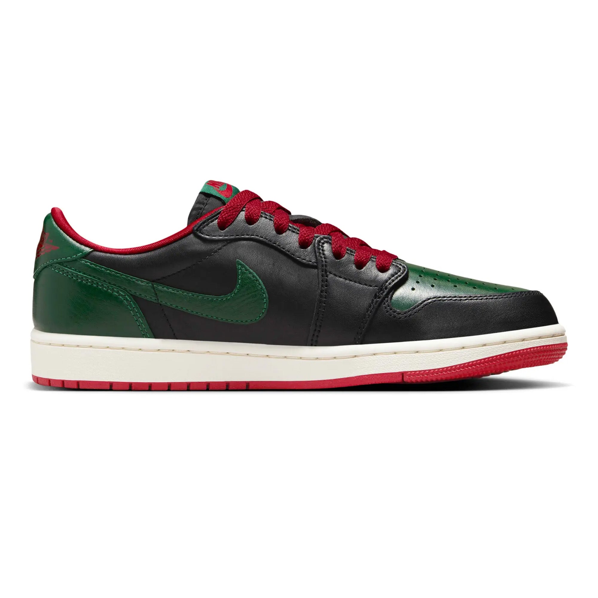 Air Jordan 1 Retro Low OG 'Gorge Green Varsity Red' Women's Sneakers (2024) - Stylish Casual & Streetwear Fashion for Everyday Wear
